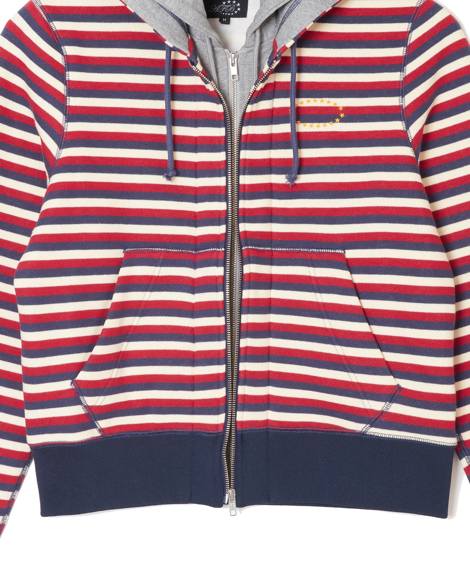 DOUBLE LAYERD ZIP UP HOODIE AFB