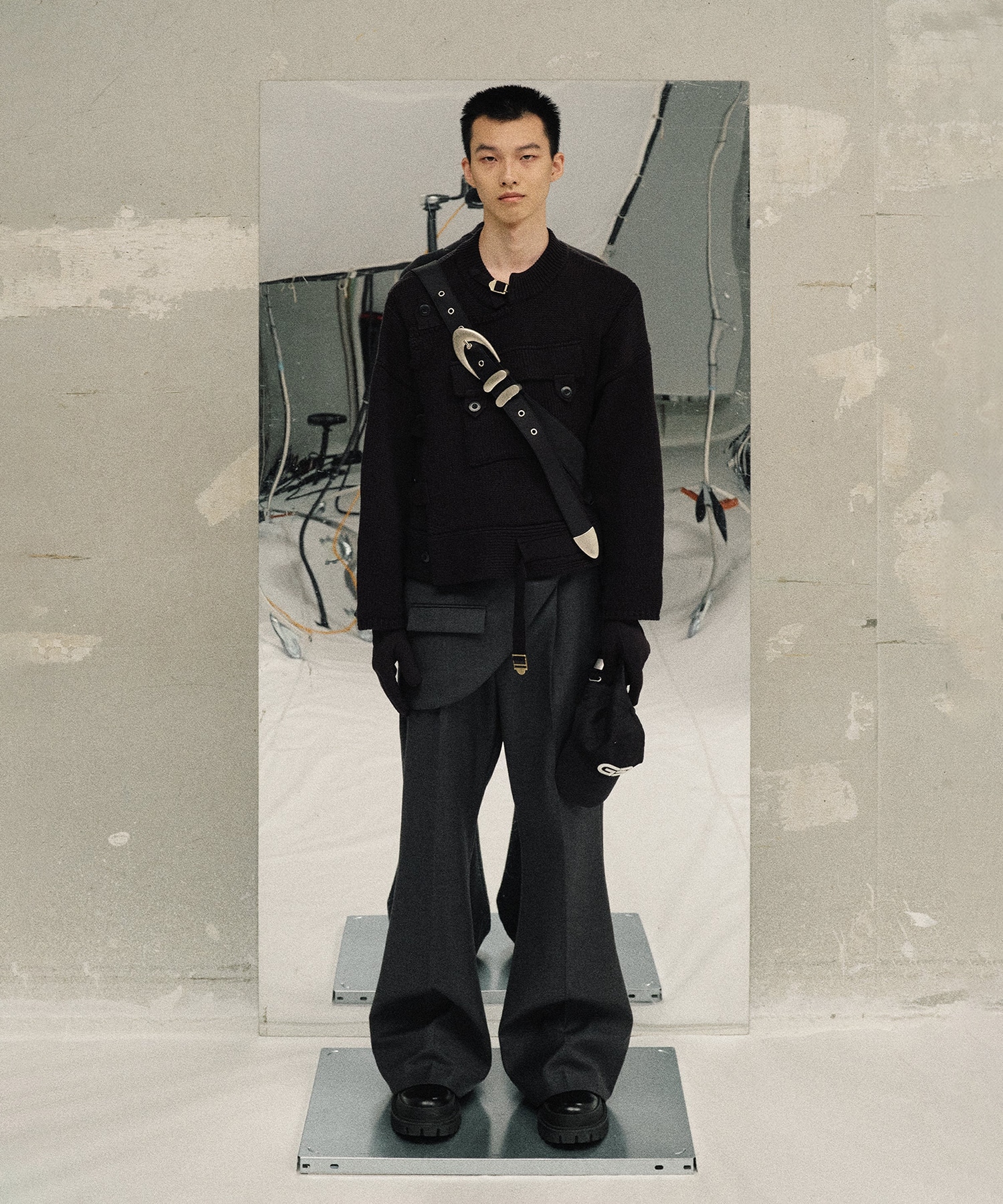 MOTORCYCLE KNIT JACKET GOAT ESSENCE