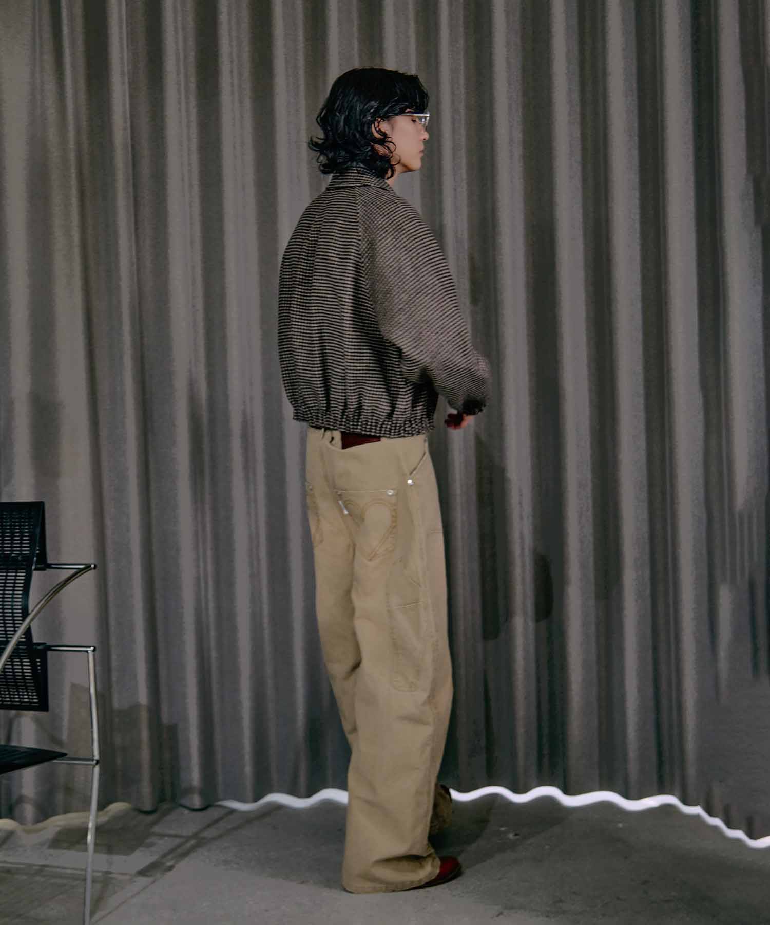 BASICKS×DUCK DOUBLE KNEE CURVED LEG PANTS CONZ