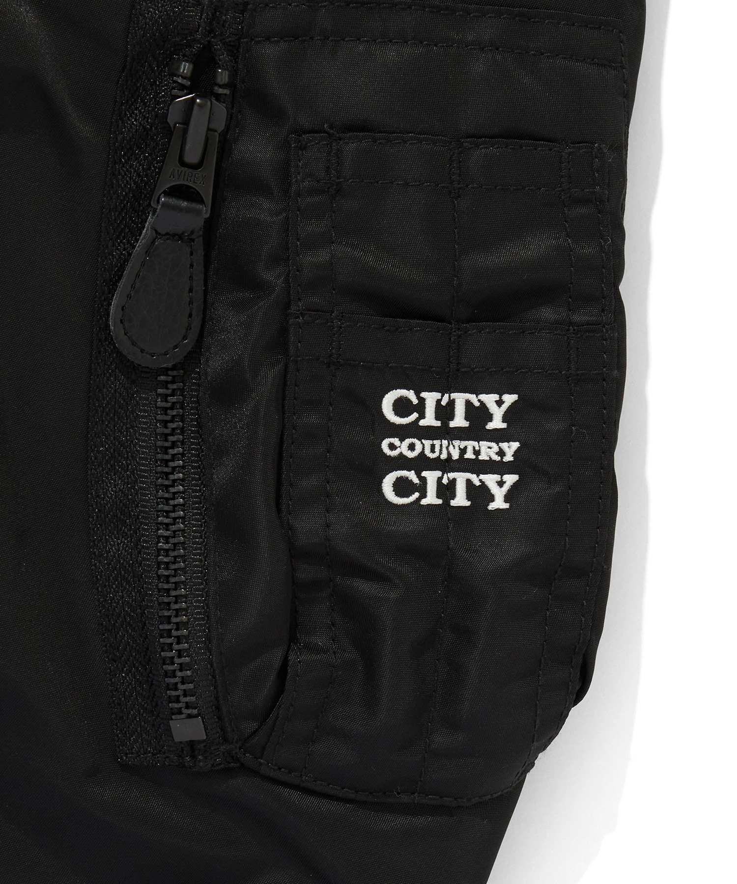 CITY COUNTRY CITY×AVIREX APPLIQUE LOGO MA-1 CITY COUNTRY CITY