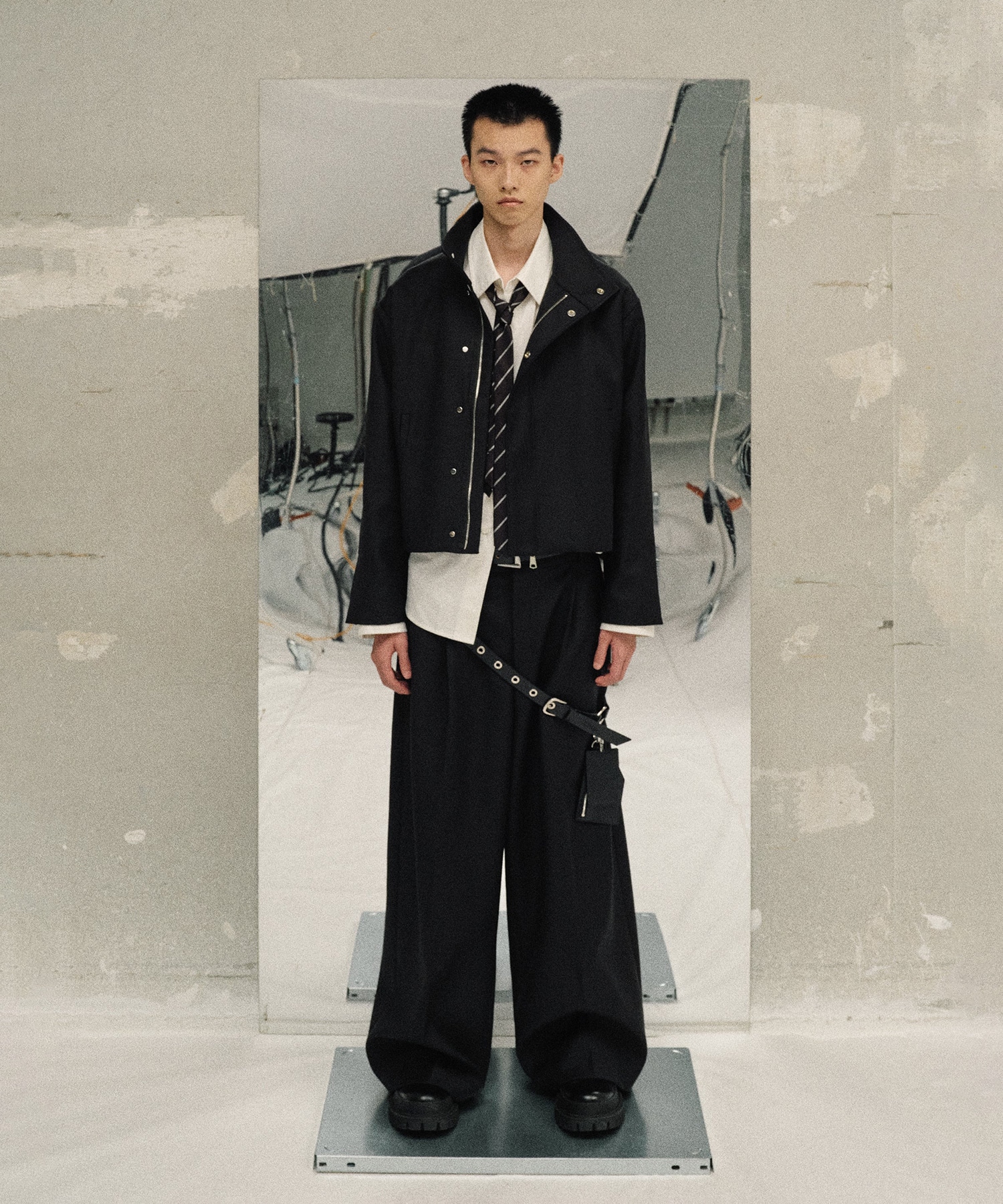 STAND COLLAR JACKET GOAT ESSENCE