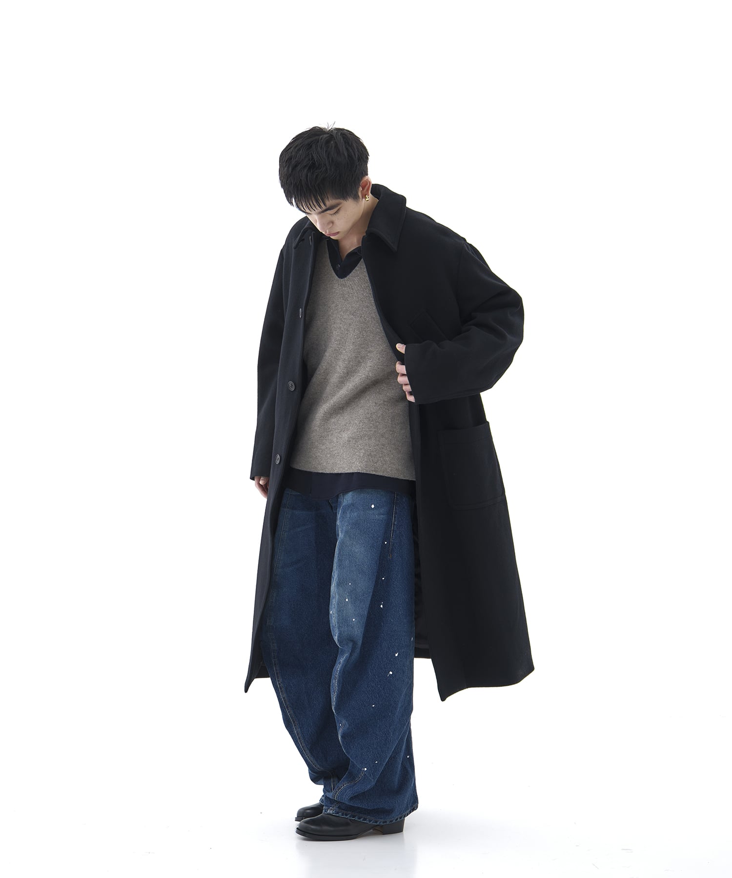 Bal Collar Wool Coat × CONZ MATSUFUJI