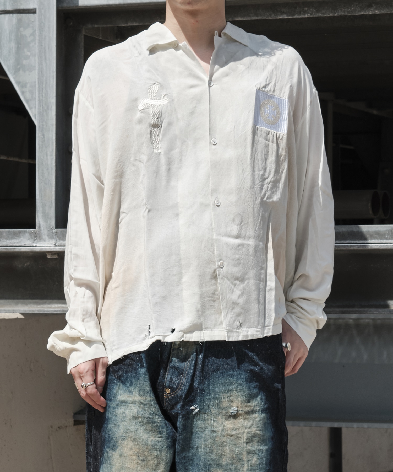 Dyed Civil Embroidery Shirt LES SIX