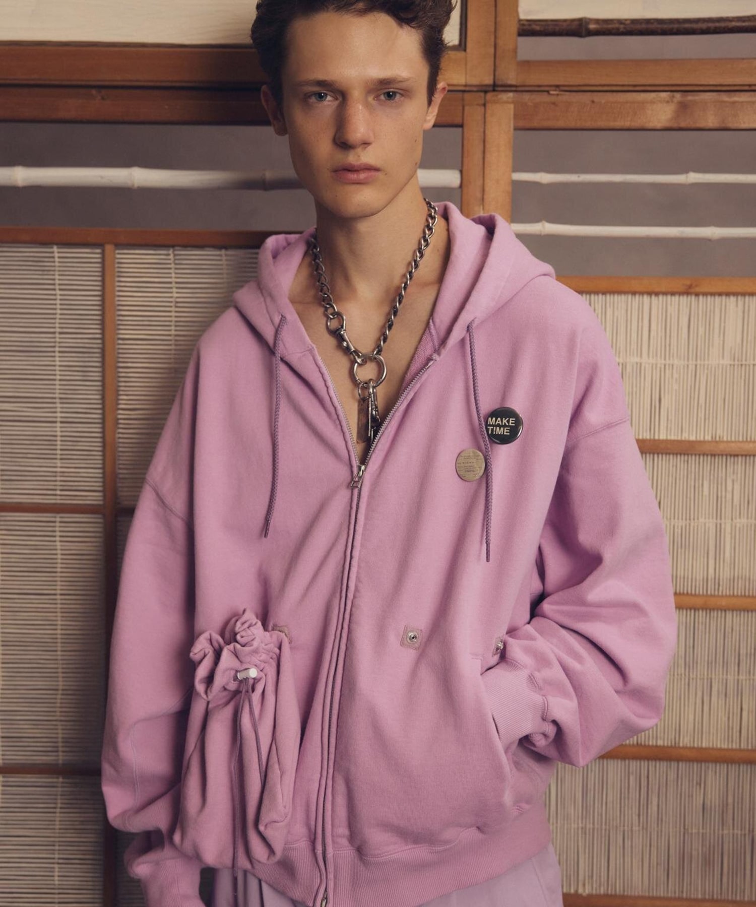 KINCHAKU ZIPUP HOODIE refomed