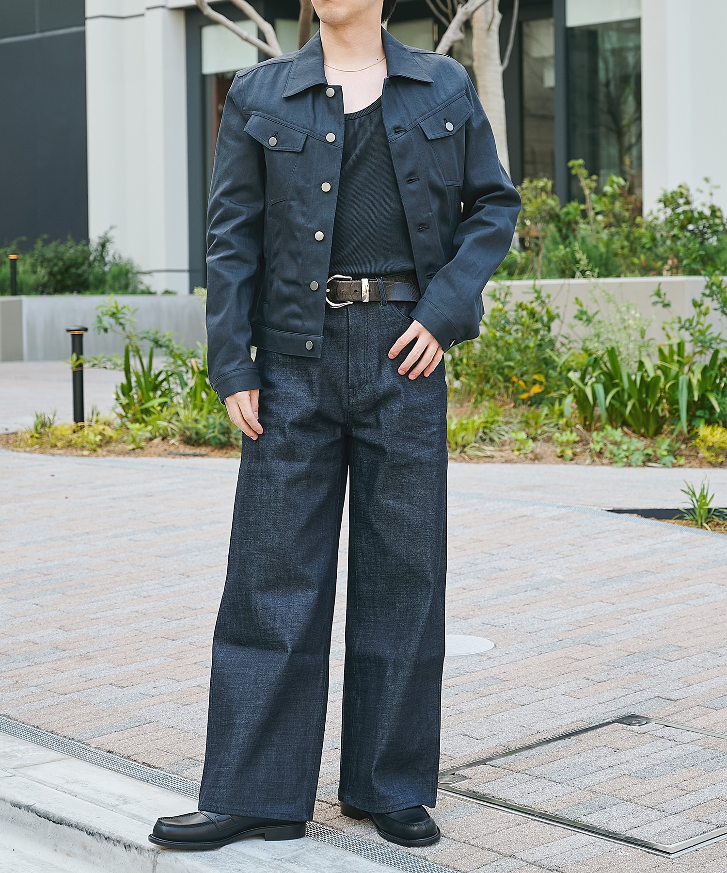 15oz selvedge loose fit jeans CONZ