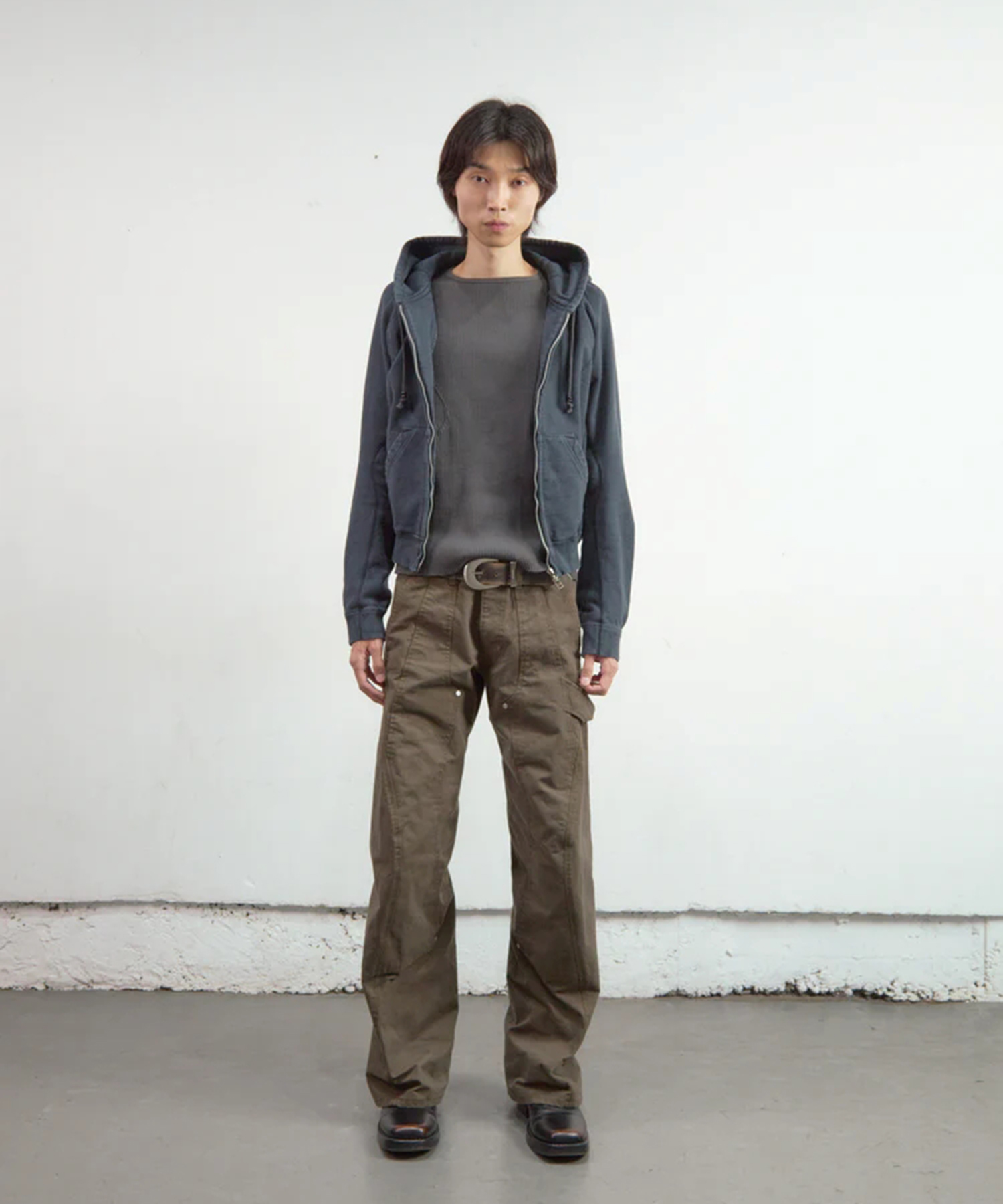 CURVED LEG DOUBLE KNEE WORK PANTS 