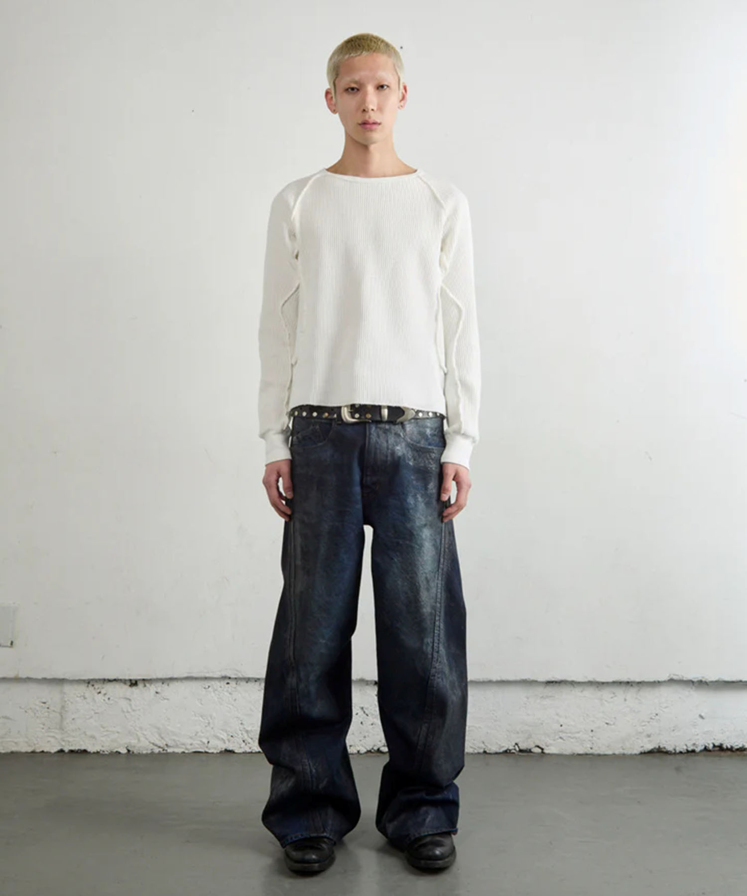 WAFFLE THERMAL LONG SLEEVE T?SHIRT NVRFRGT