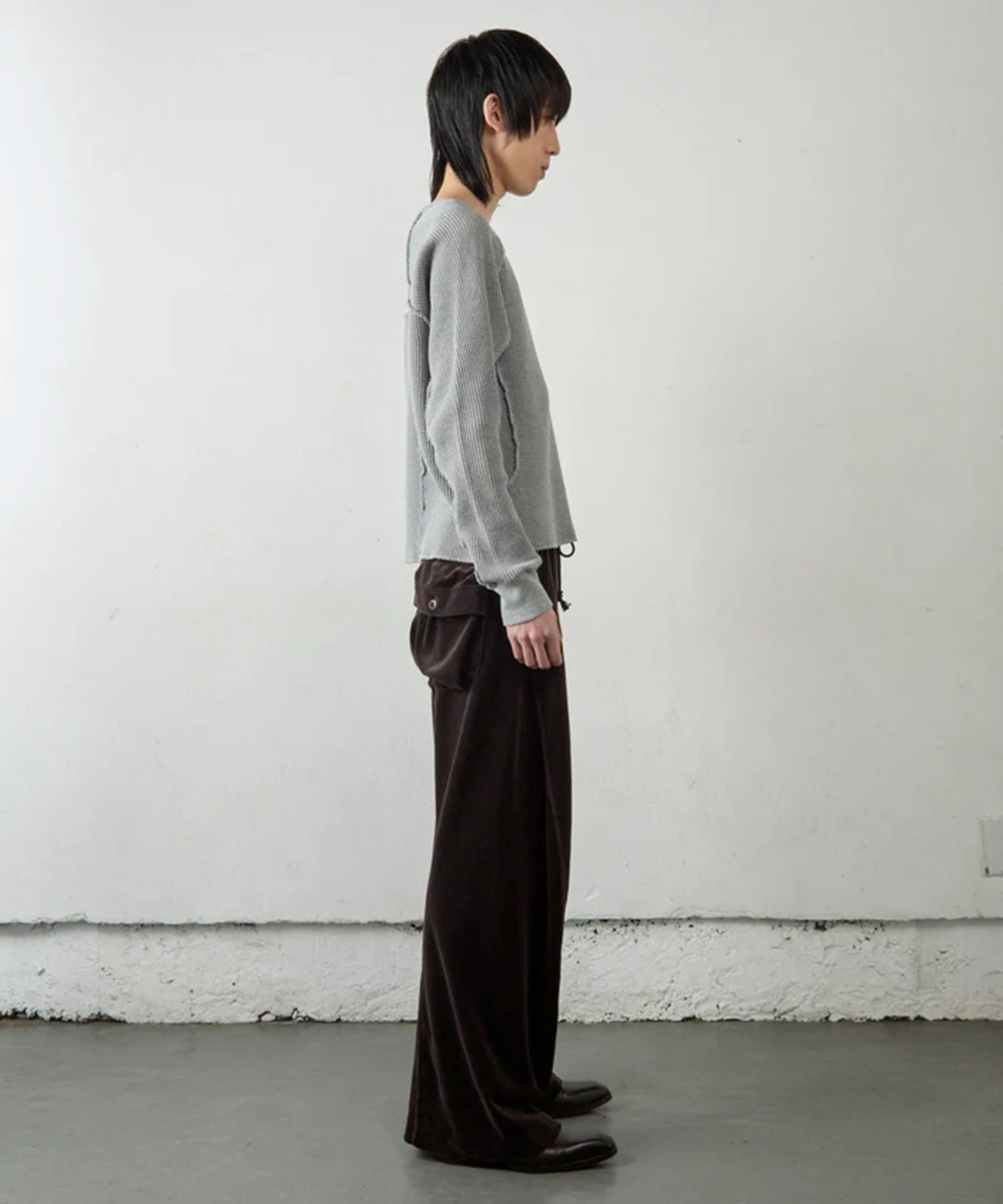 WAFFLE THERMAL LONG SLEEVE T?SHIRT NVRFRGT