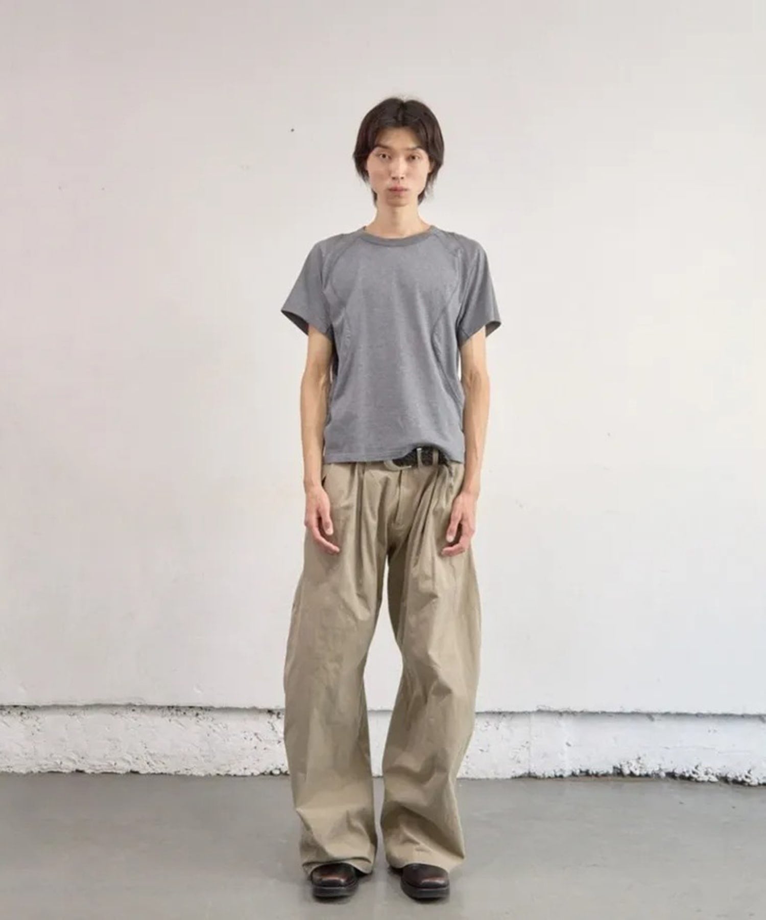 PANELLED HALF SLEEVE T-SHIRT NVRFRGT