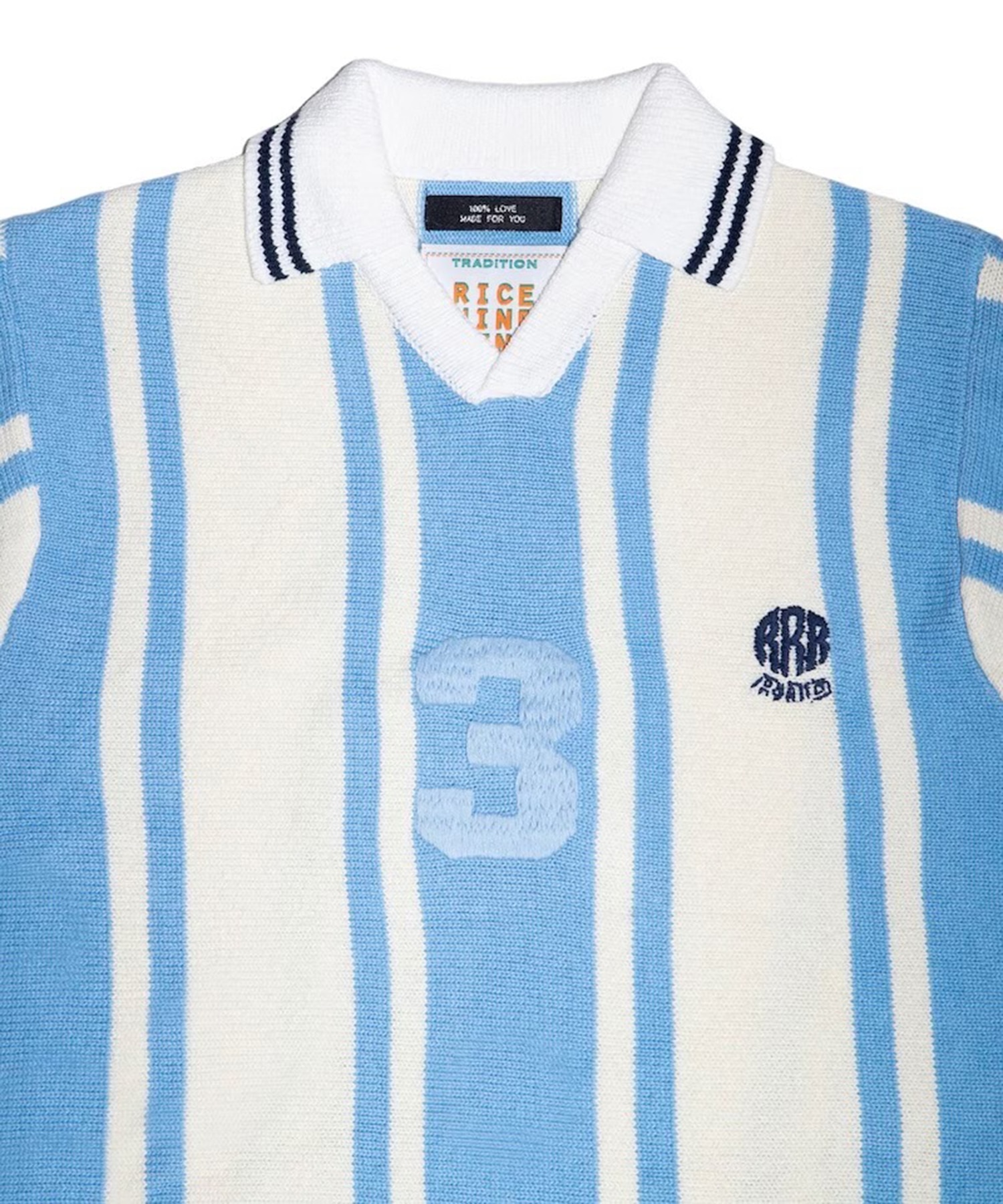 KNITTED SOCCER SHIRT RICE NINE TEN