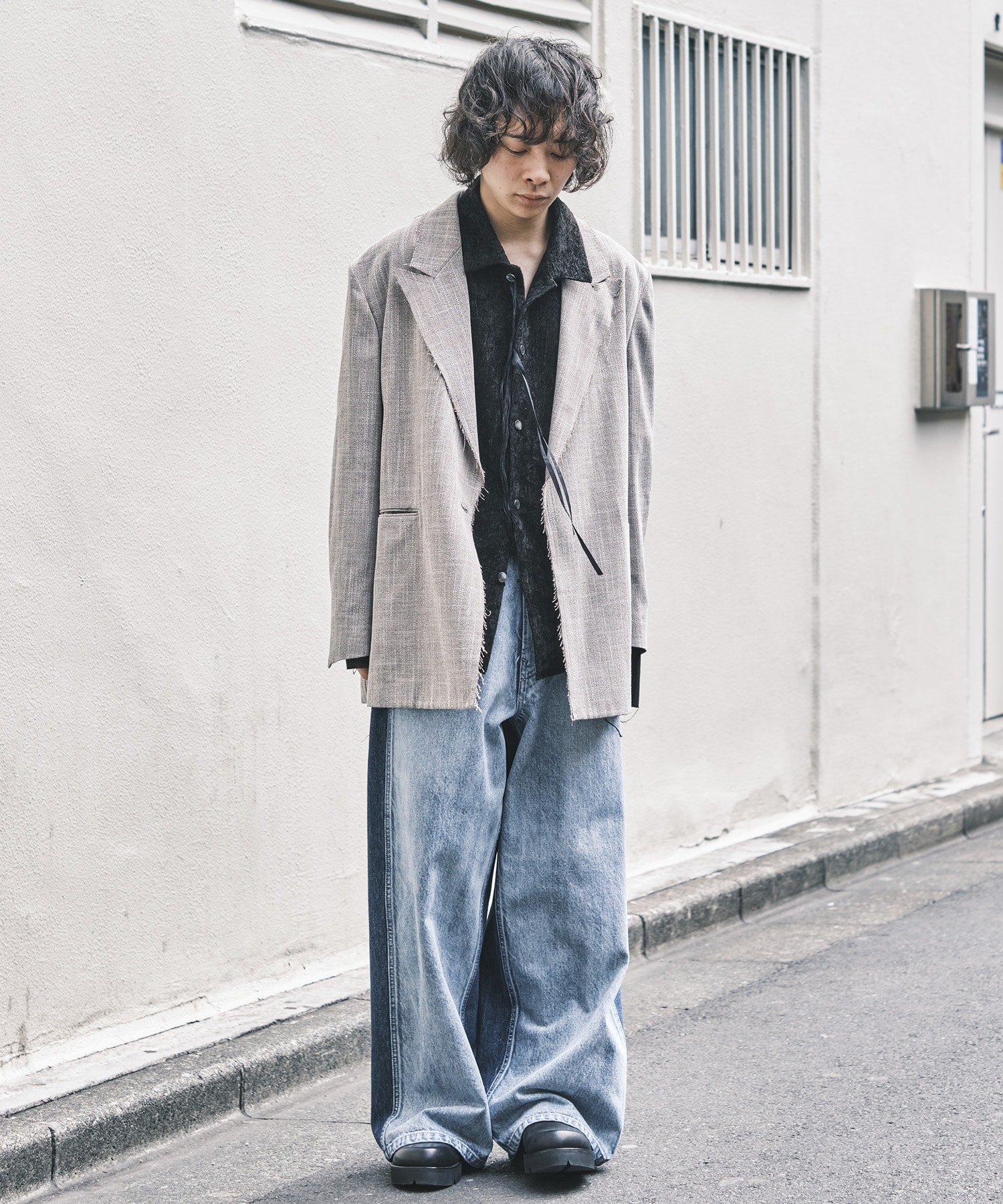 Two-tone Denim Back Adjust PT Nomat
