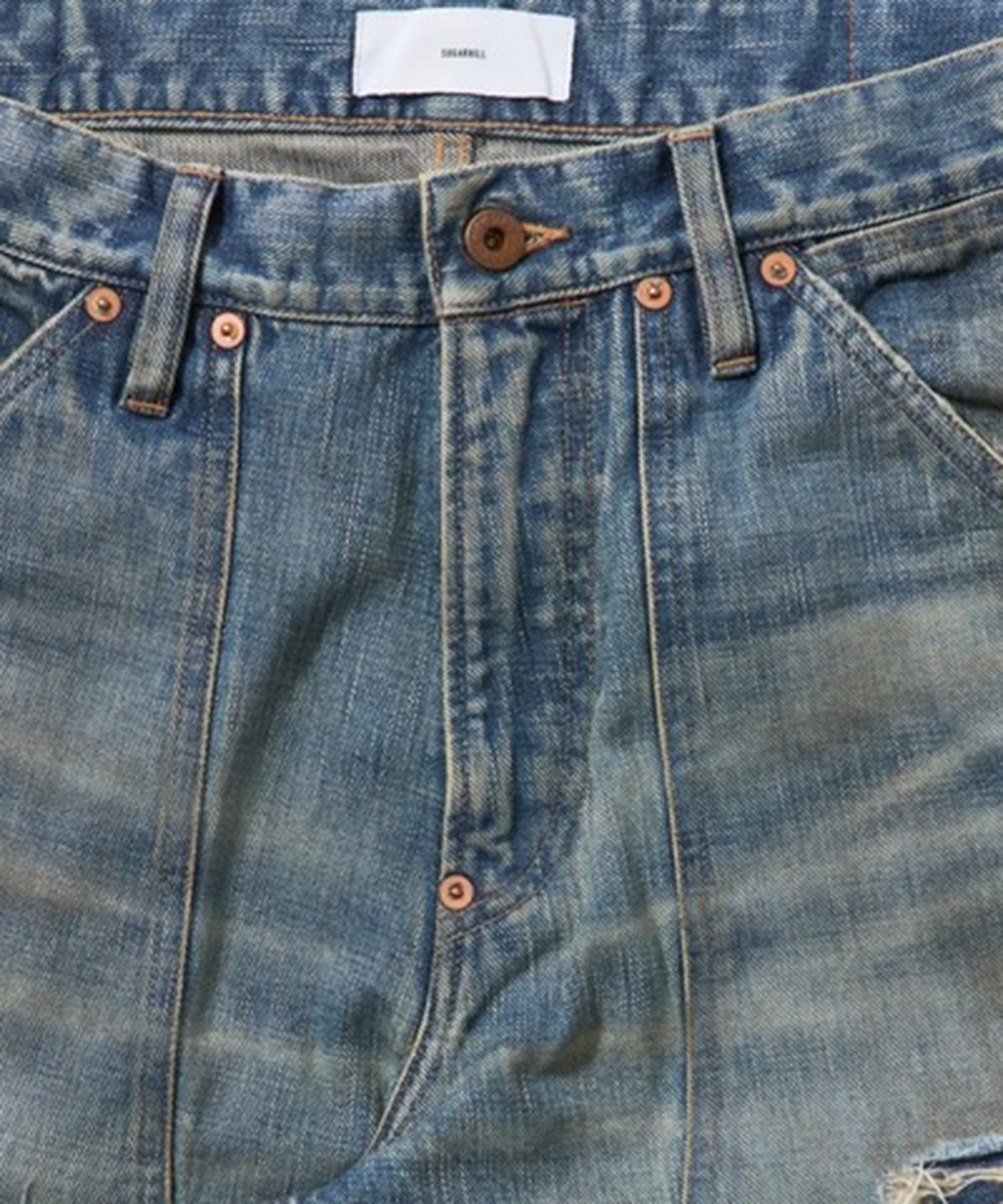 DISTRESSED MODERN DENIM PAINTER SUGARHILL