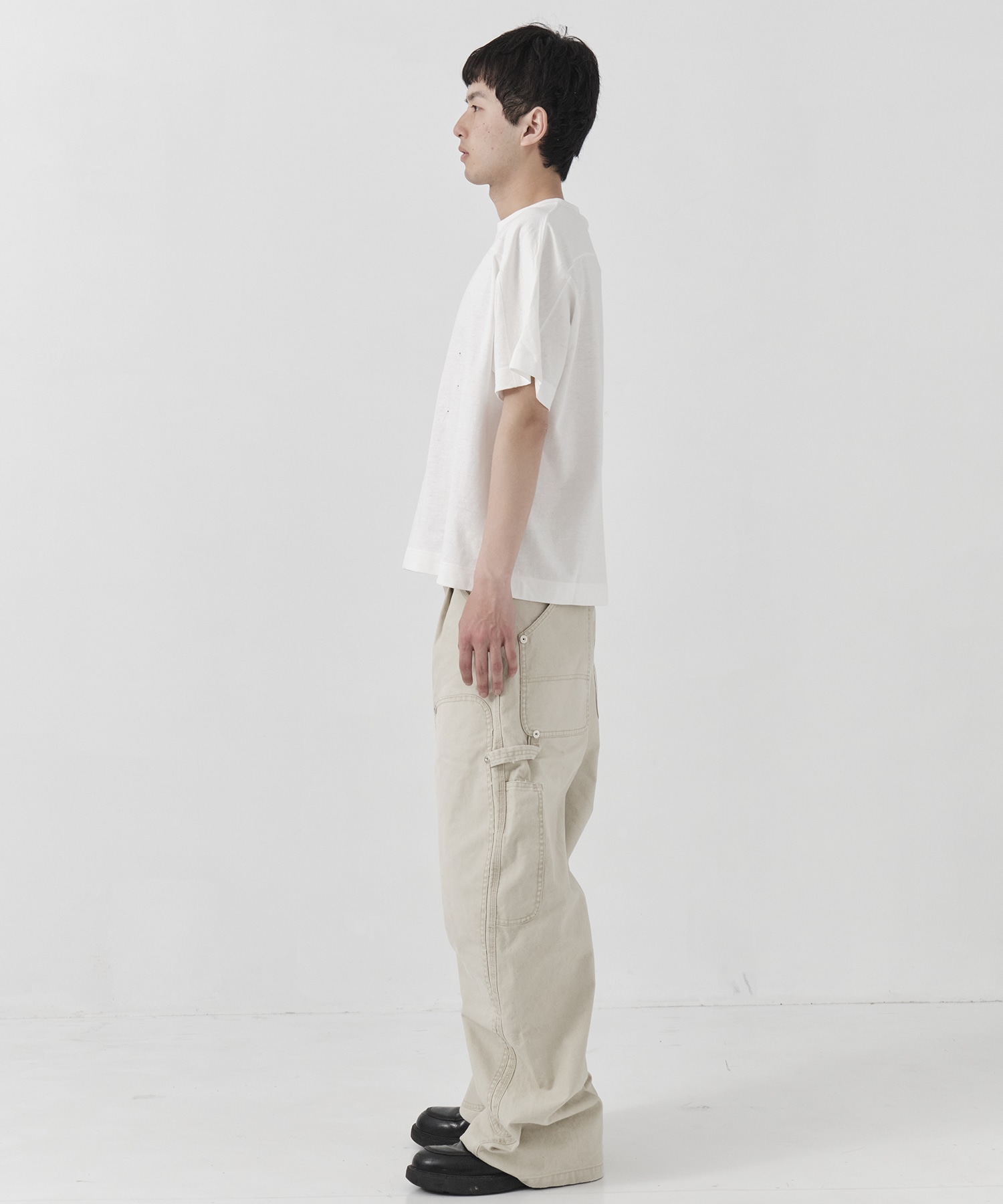 duck double knee curved leg pants CONZ
