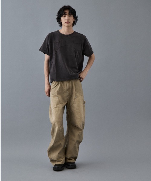 duck double knee curved leg pants CONZ