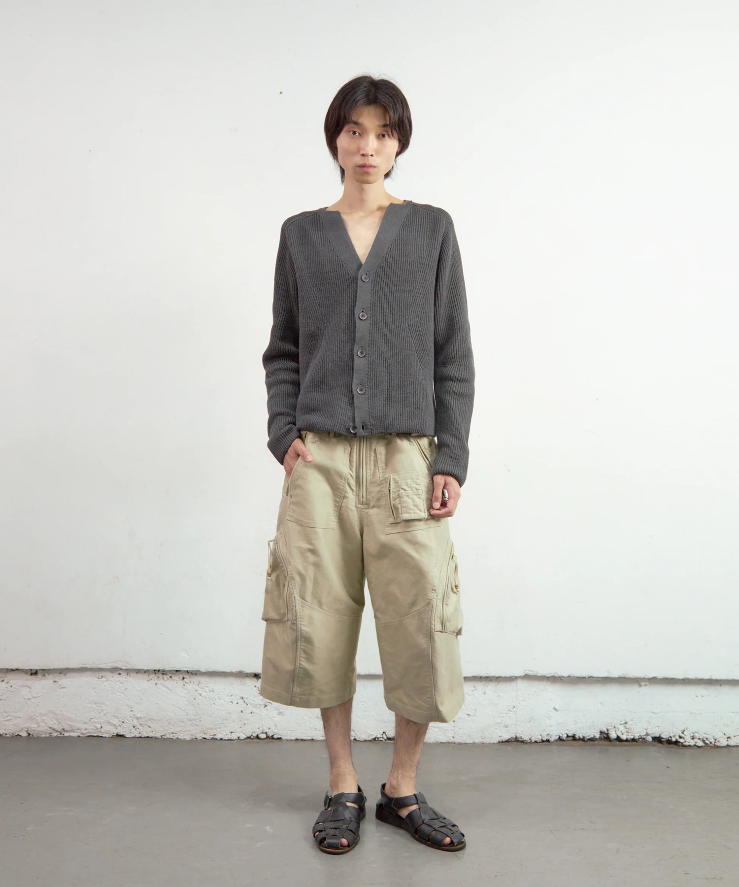 3D TWISTED PARACHUTE CARGO SHORTS NVRFRGT