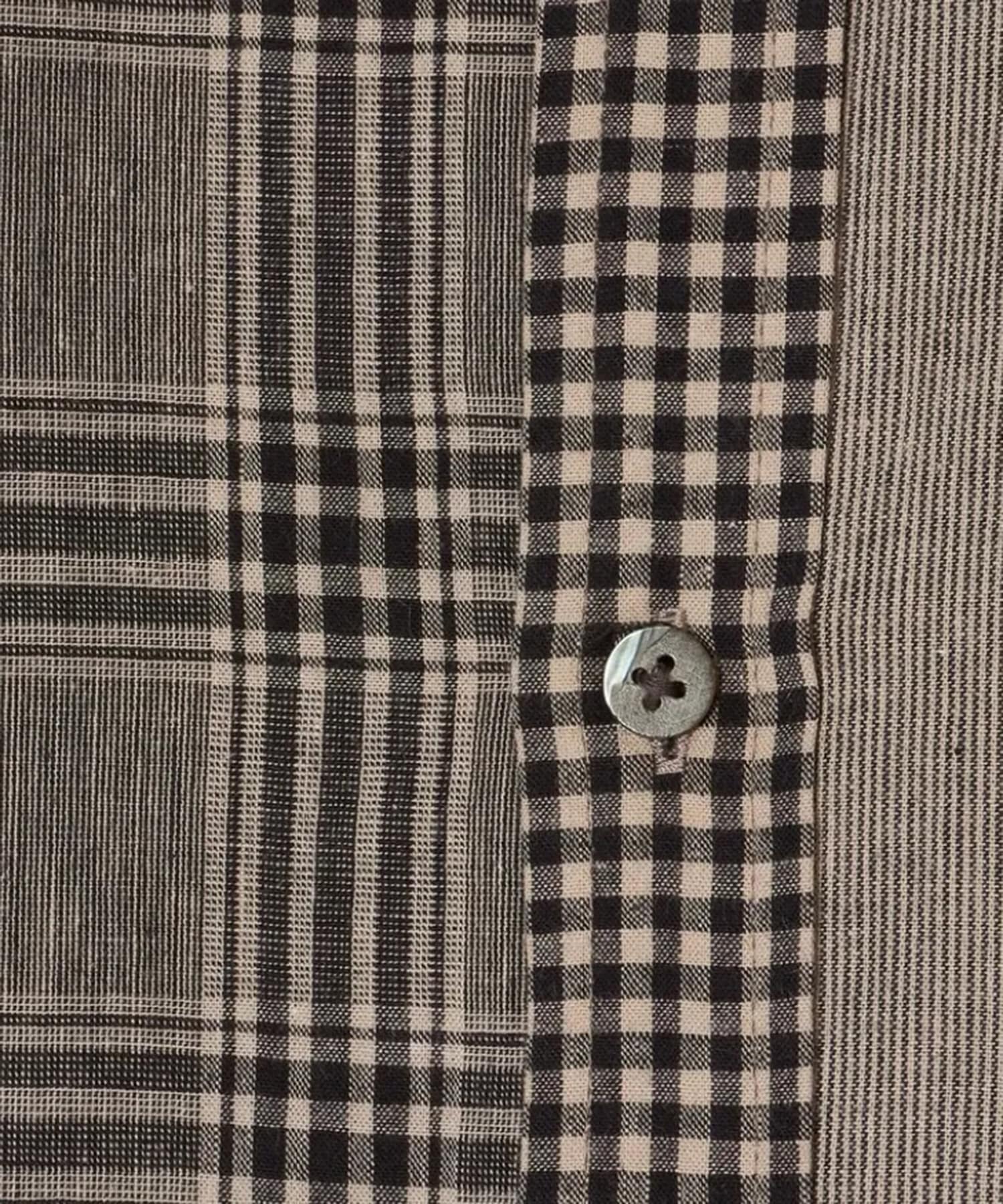 CSLINEN BIG SHIRT CRAZY PATTERN SUGARHILL