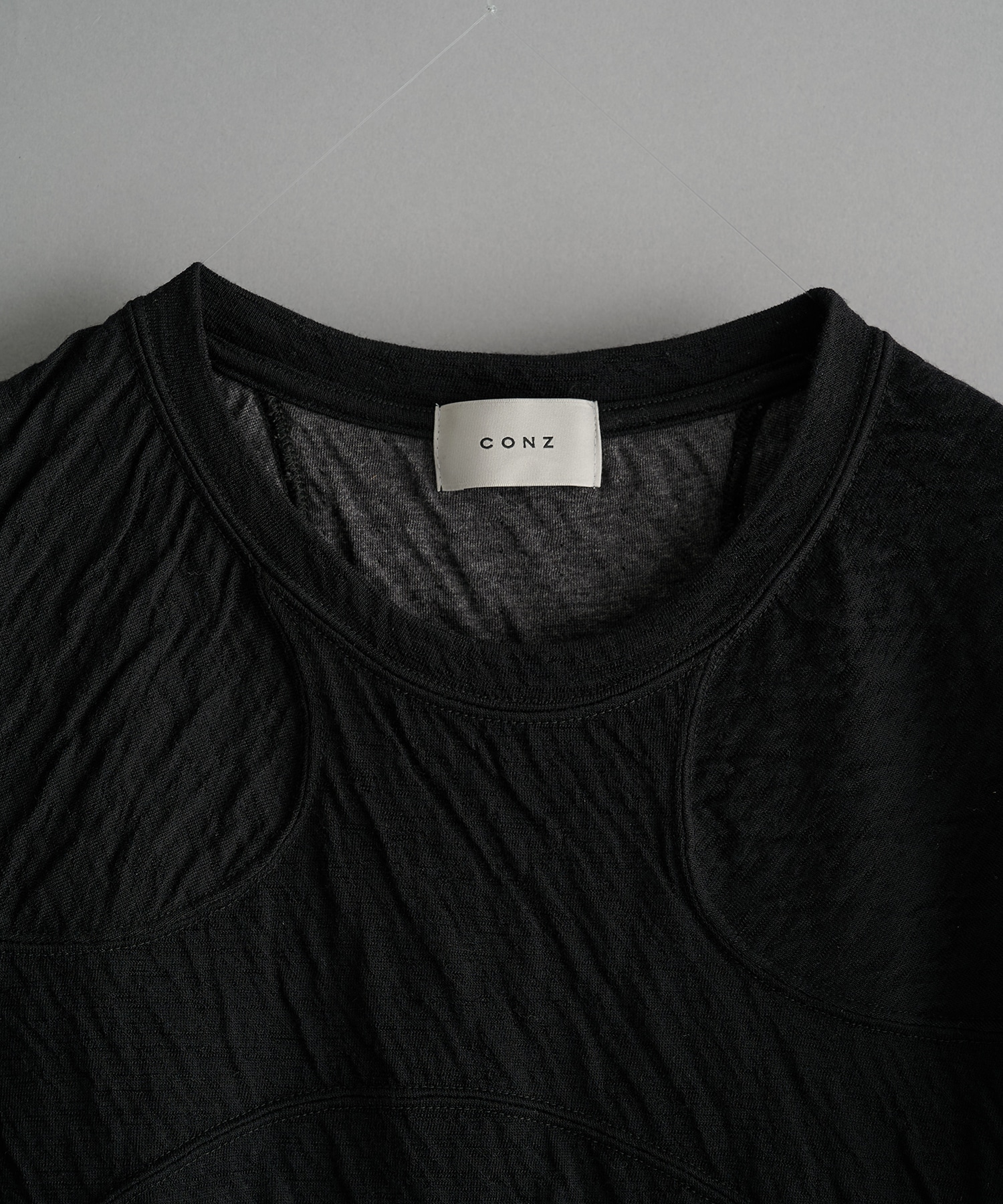 panel short sleeve tee bonded jersey CONZ