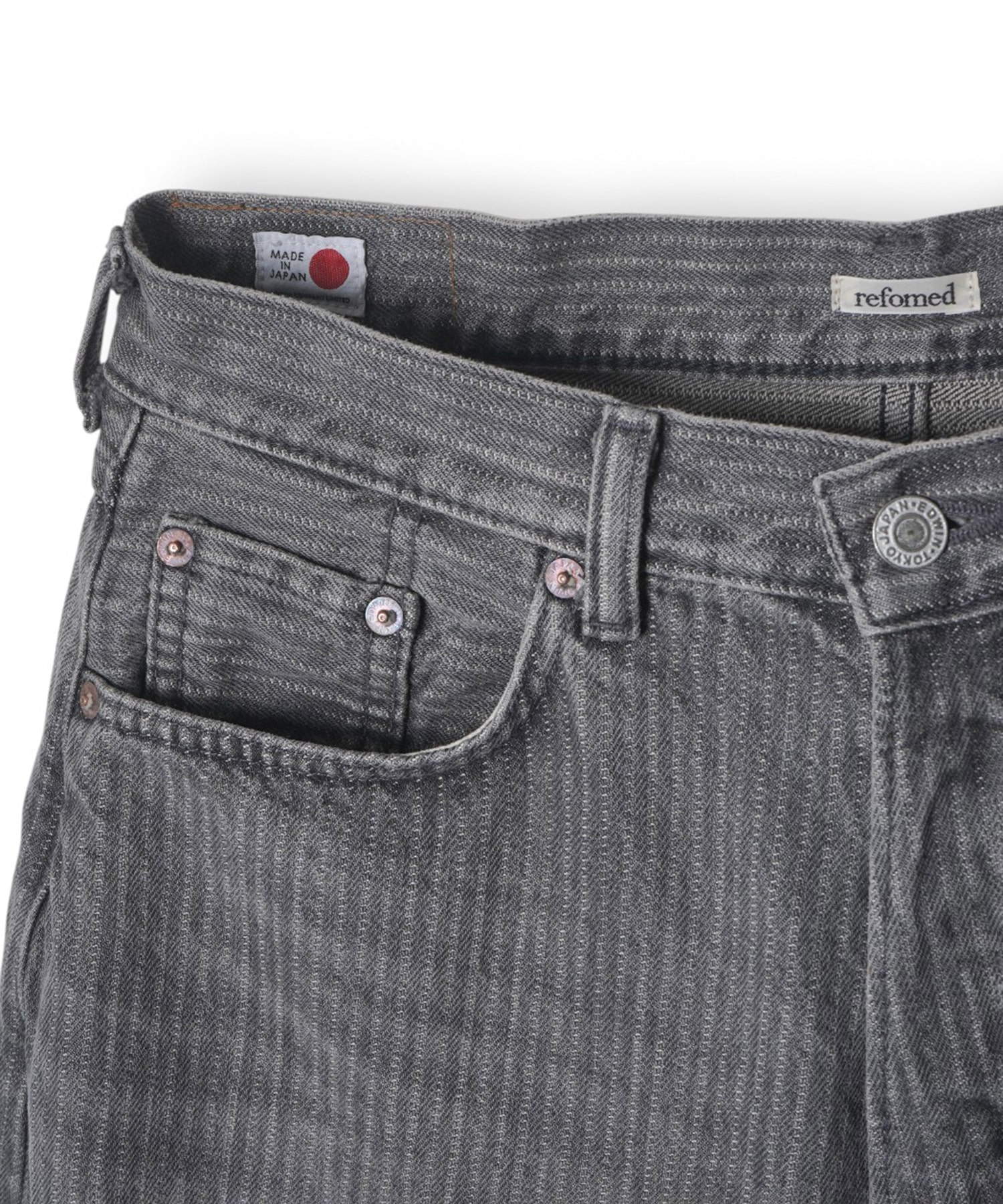 FRESH MAN DENIM WIDE PANTS by EDWIN　STRIPE refomed