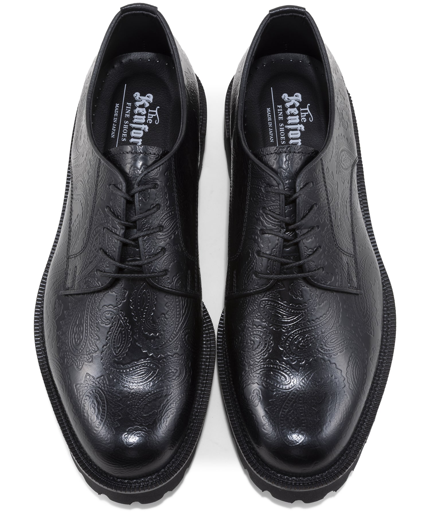NEW CLASSIC PLAIN TOE　BLACK PAISLEY The Kenford FINESHOES