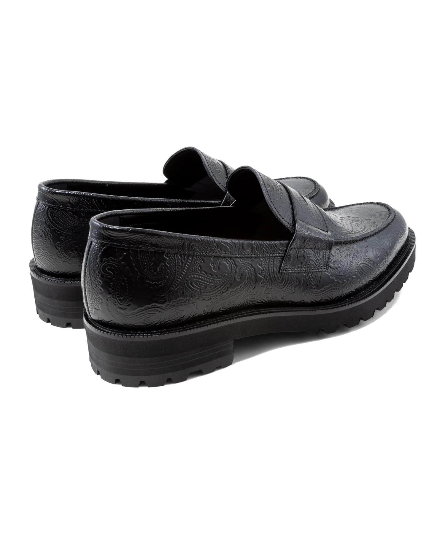 NEW CLASSIC COIN LOAFERS　BLACK PAISLEY The Kenford FINESHOES