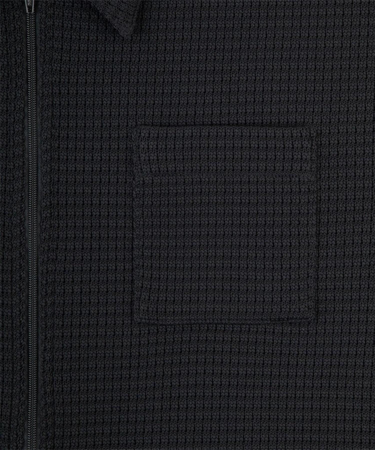 WAFFLE JERSEY ZIP SHIRT C.E.