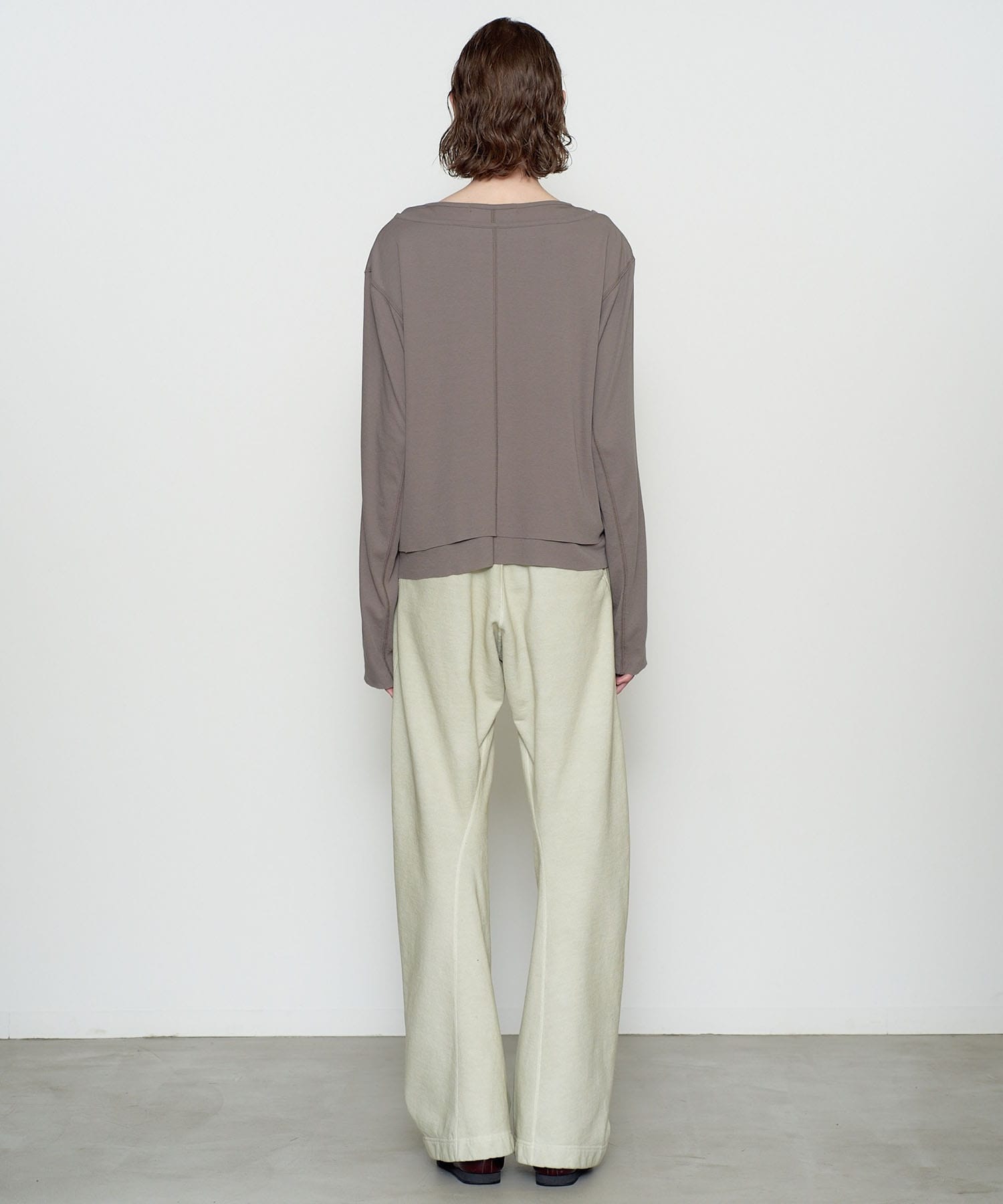 DOUBLE LAYERED LONG SLEEVE T SHIRT NVRFRGT