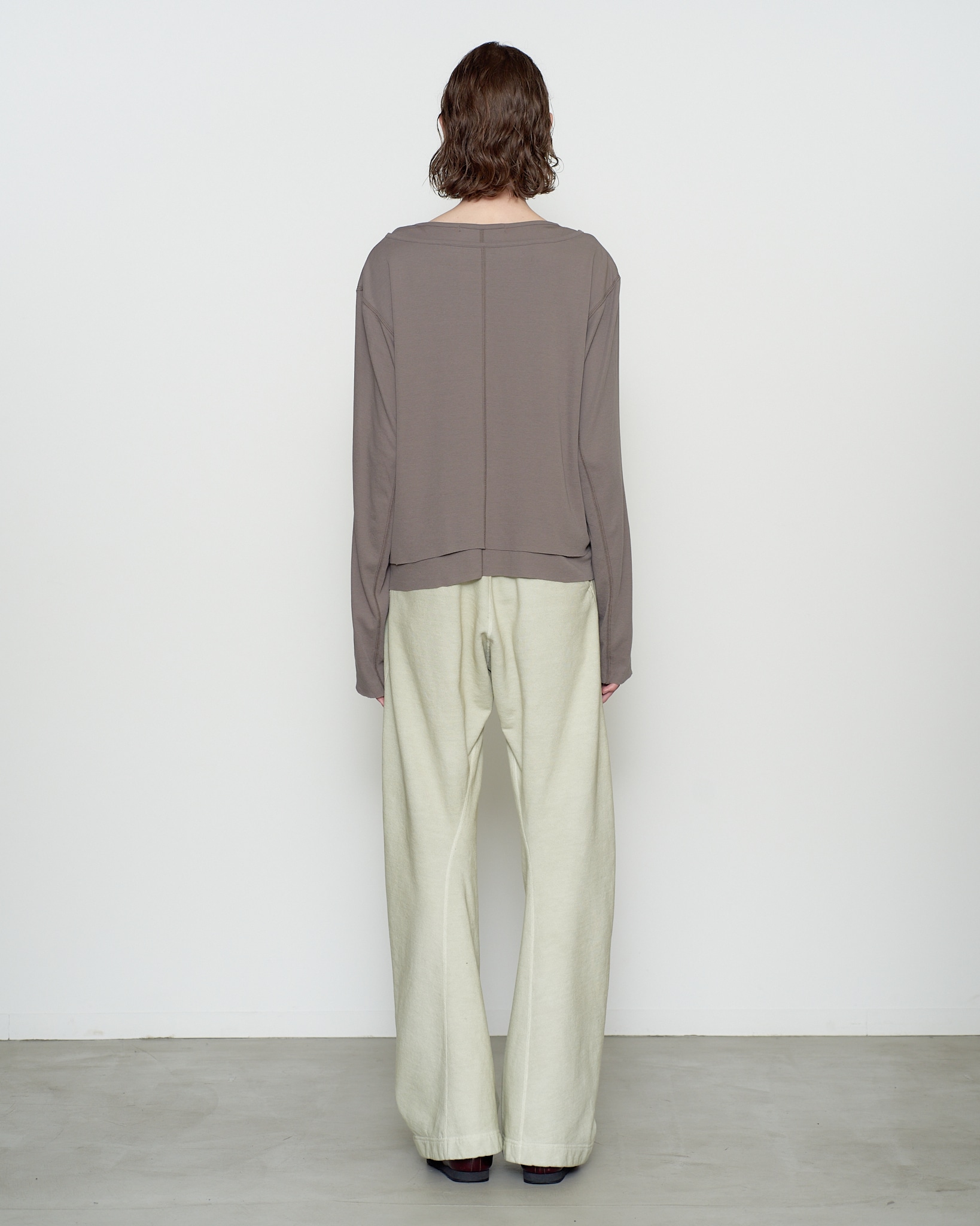 DOUBLE LAYERED LONG SLEEVE T SHIRT NVRFRGT