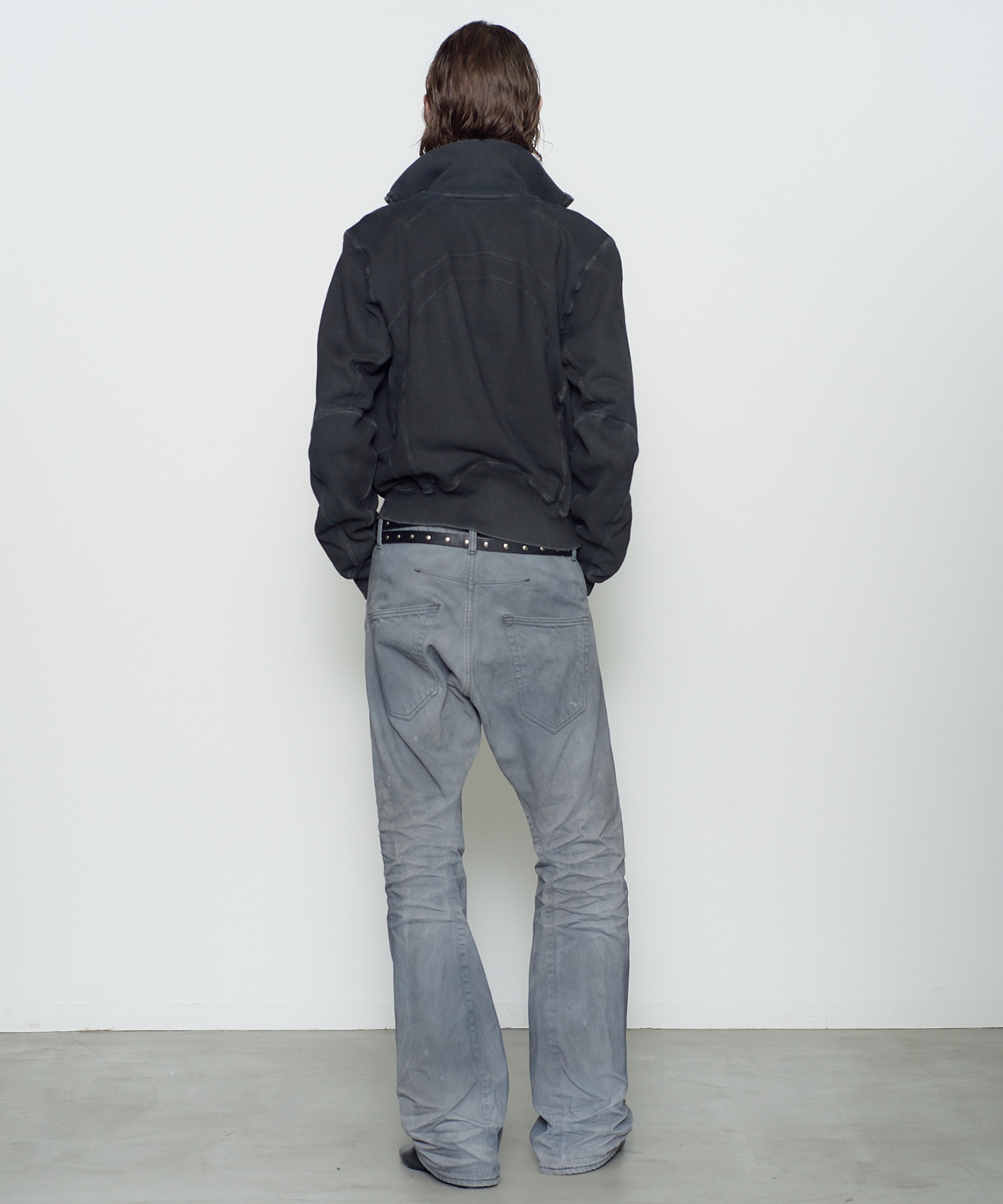 PANELED ZIP UP SWEAT SHIRT NVRFRGT