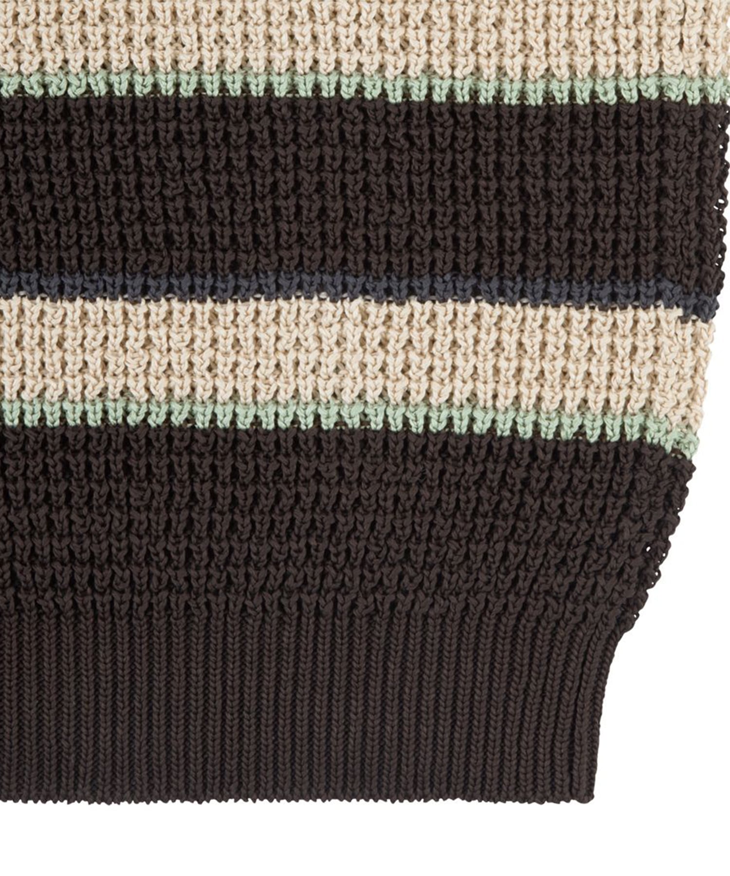 STRIPE LOOSE WAFFLE KNIT C.E.