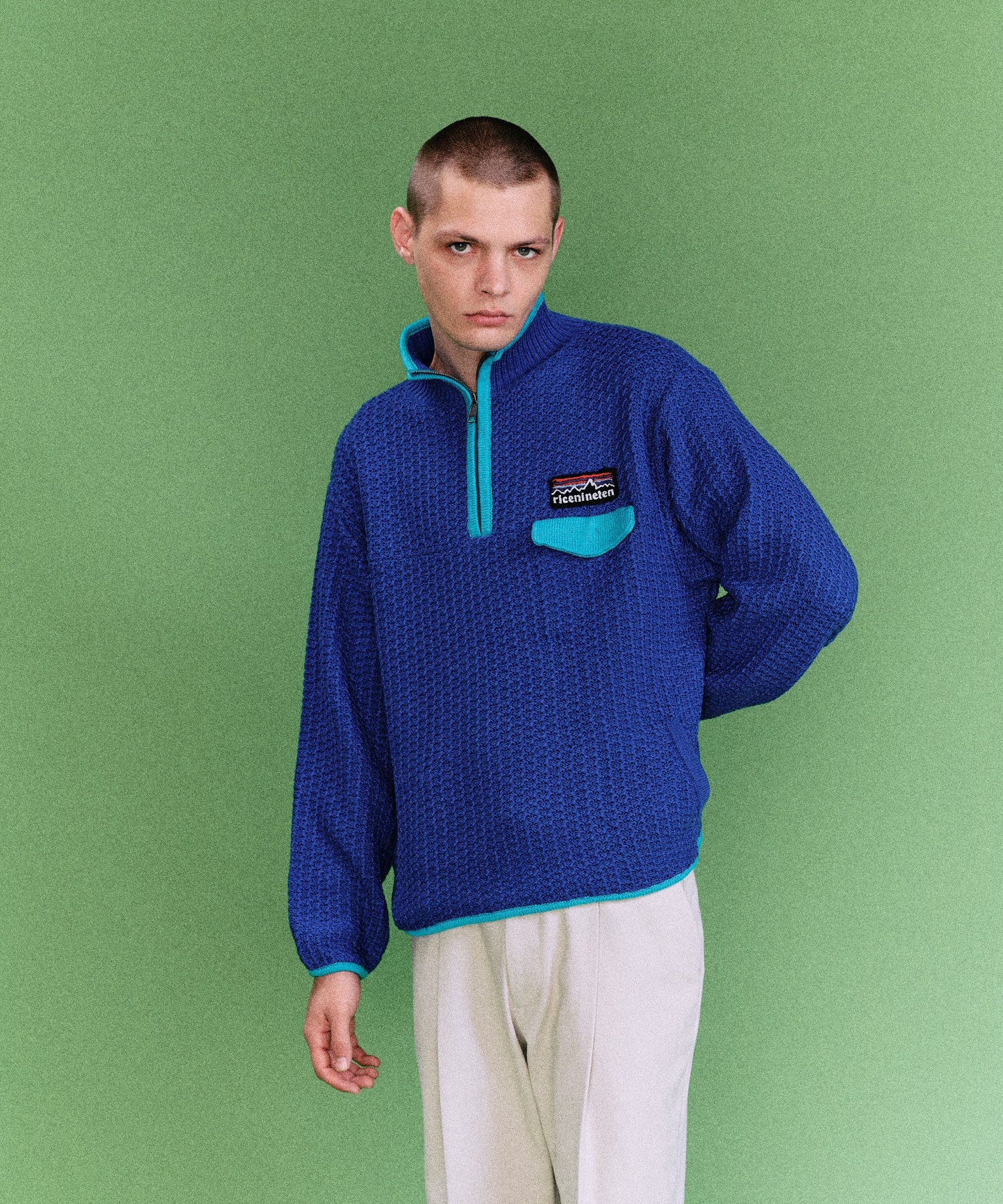 MOUNTAIN KNITTING PULLOVER RICE NINE TEN