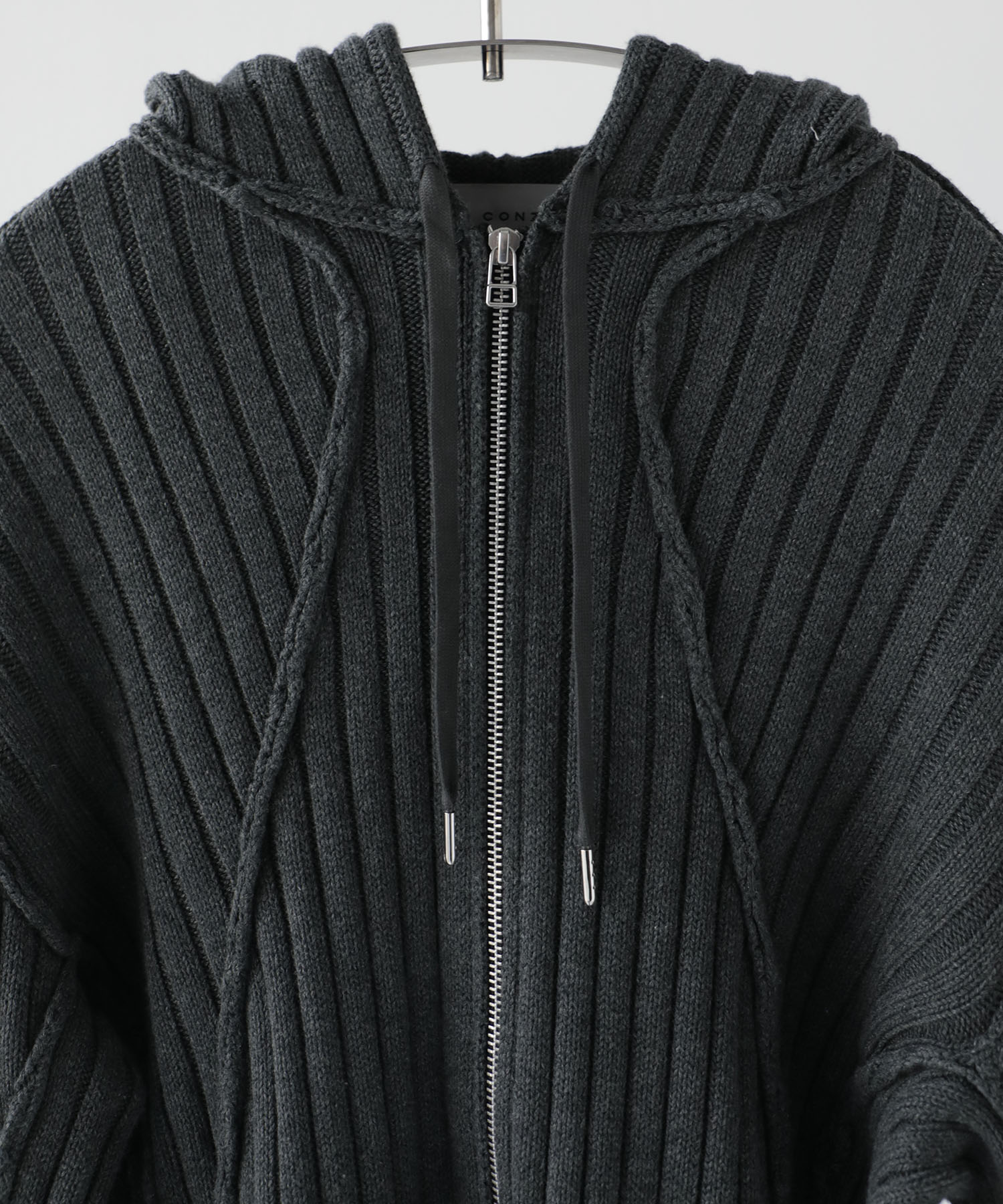 rib zip up parker CONZ