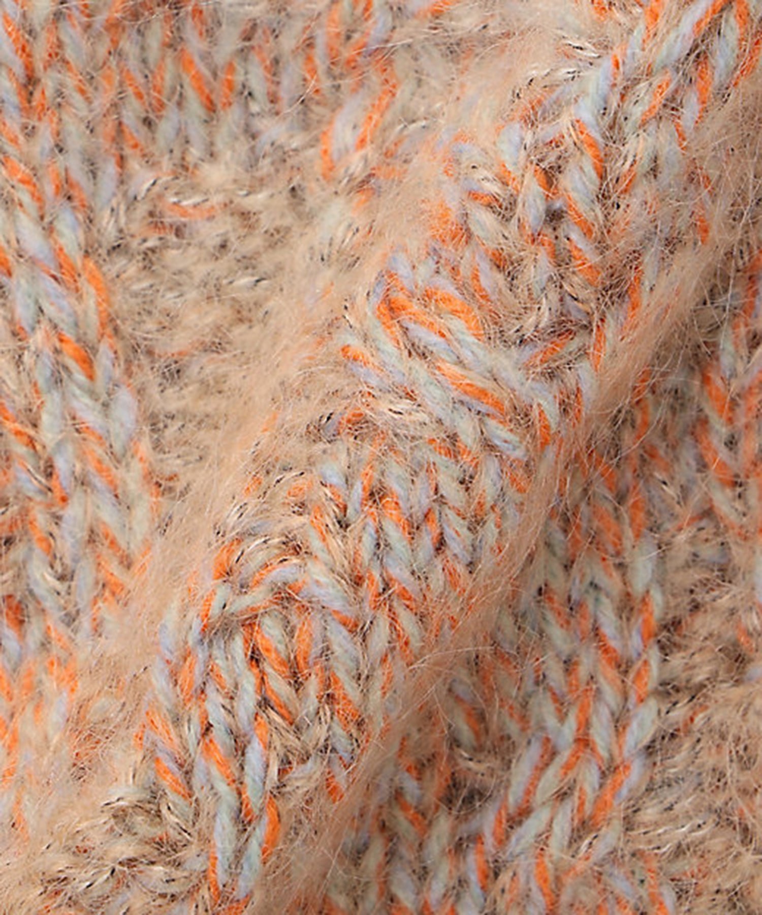 Pyramid Grid Pattern on Cable Knit Cardigan Kota Gushiken
