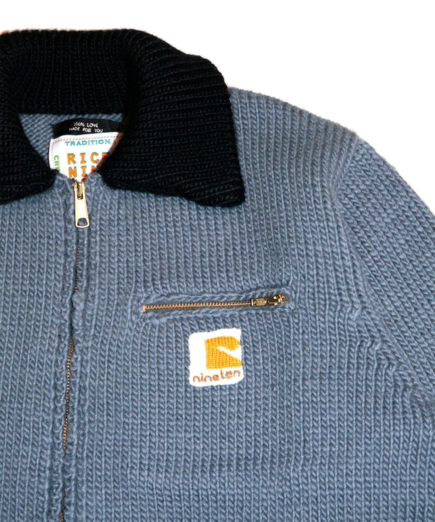 HOME MADE KNITTING DETROIT JACKET RICE NINE TEN