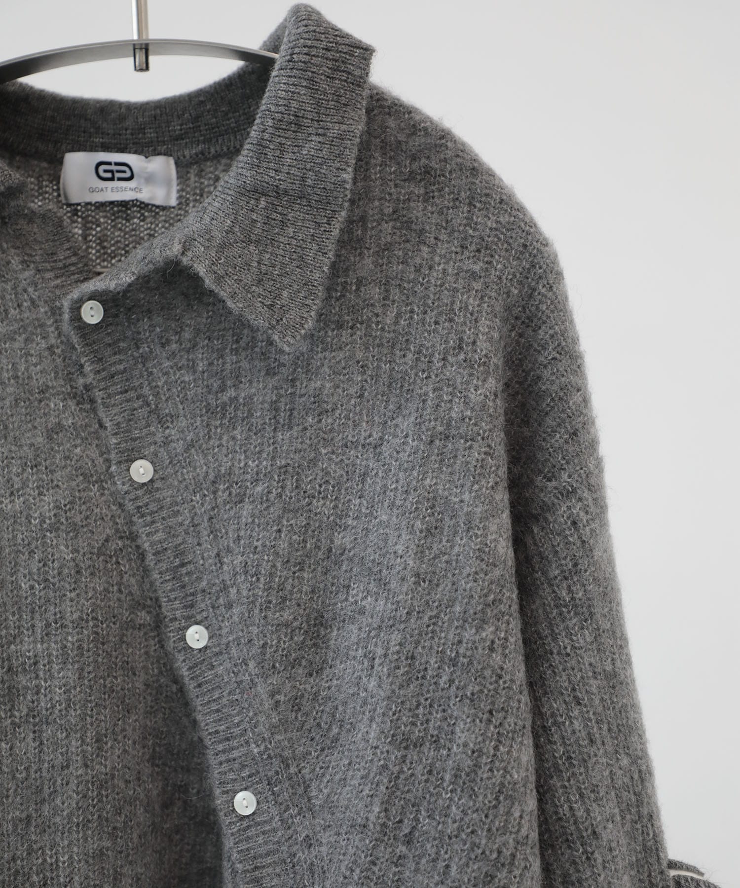 別注　CURVED CARDIGAN　MOHAIR GOAT ESSENCE
