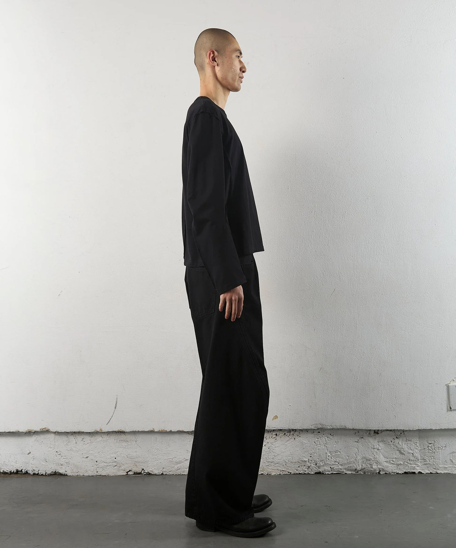 3D TWISTED WIDE LEG JEANS NVRFRGT