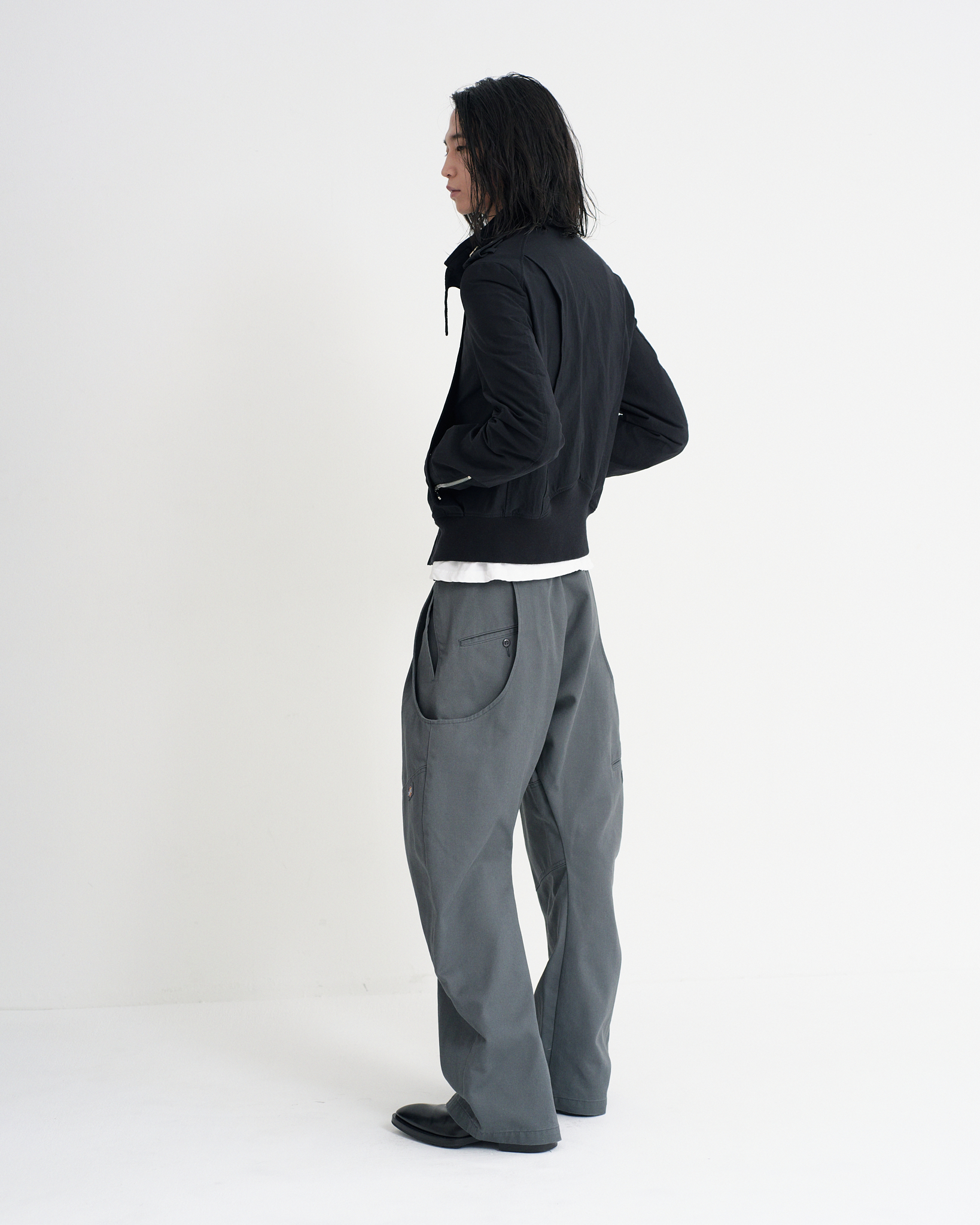 Dickies×NVRFRGT DOUBLE KNEE CURVED LEG UTILITY WORK PANTS NVRFRGT