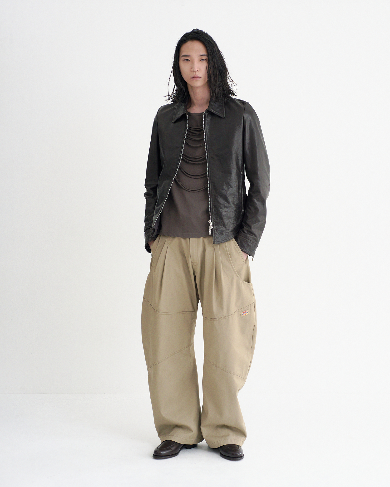 Dickies×NVRFRGT DOUBLE KNEE CURVED LEG UTILITY WORK PANTS NVRFRGT
