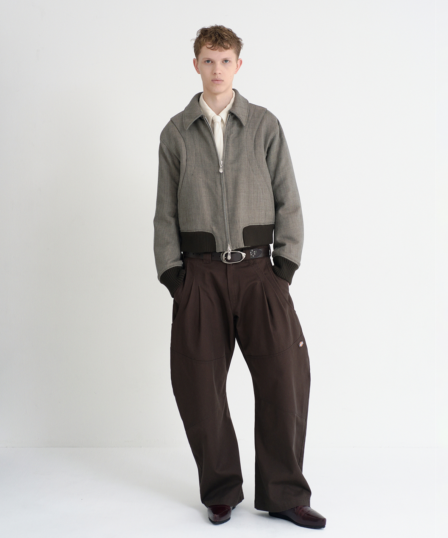 Dickies×NVRFRGT DOUBLE KNEE CURVED LEG UTILITY WORK PANTS NVRFRGT