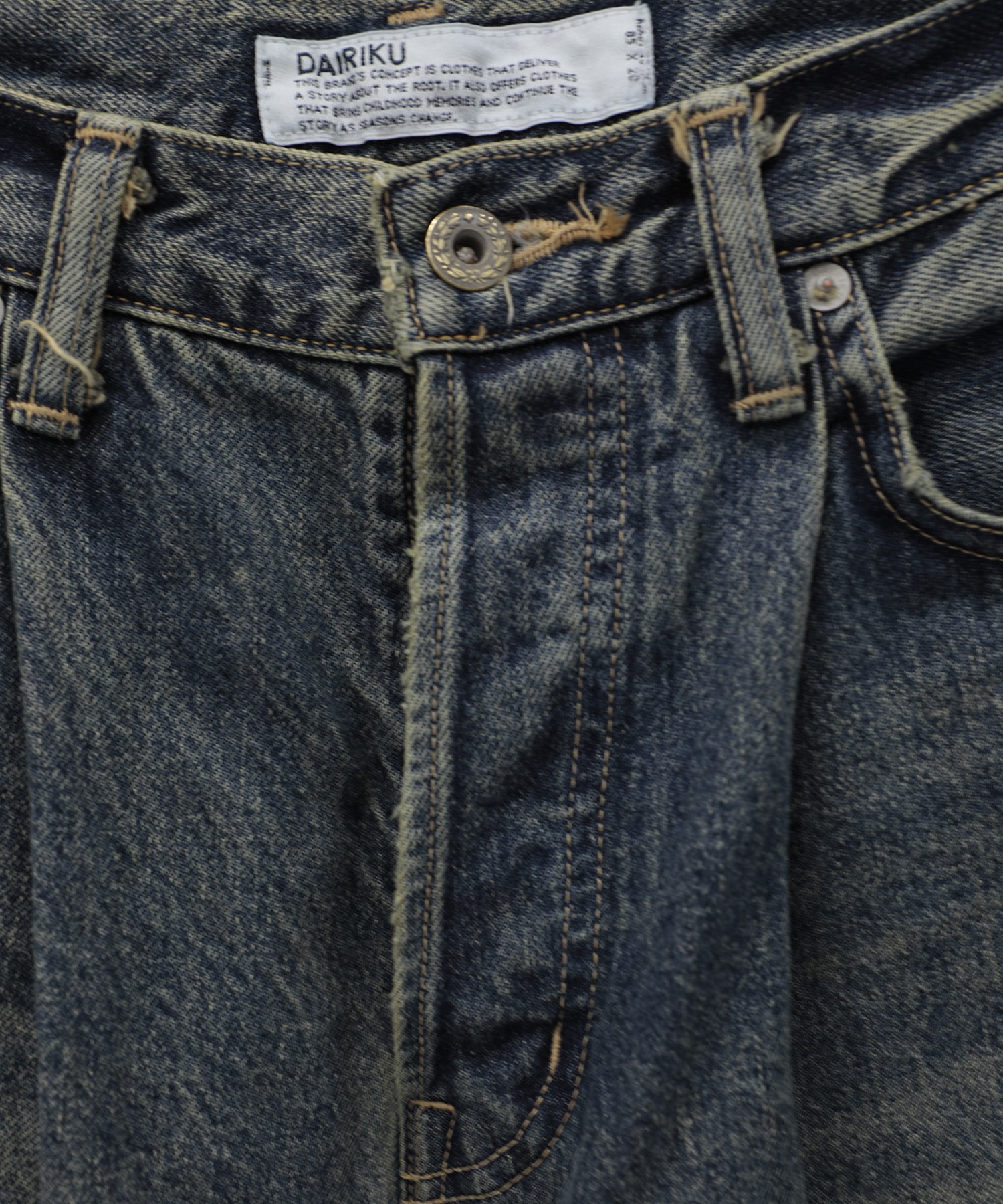 Wide Vintage Denim Pants DAIRIKU