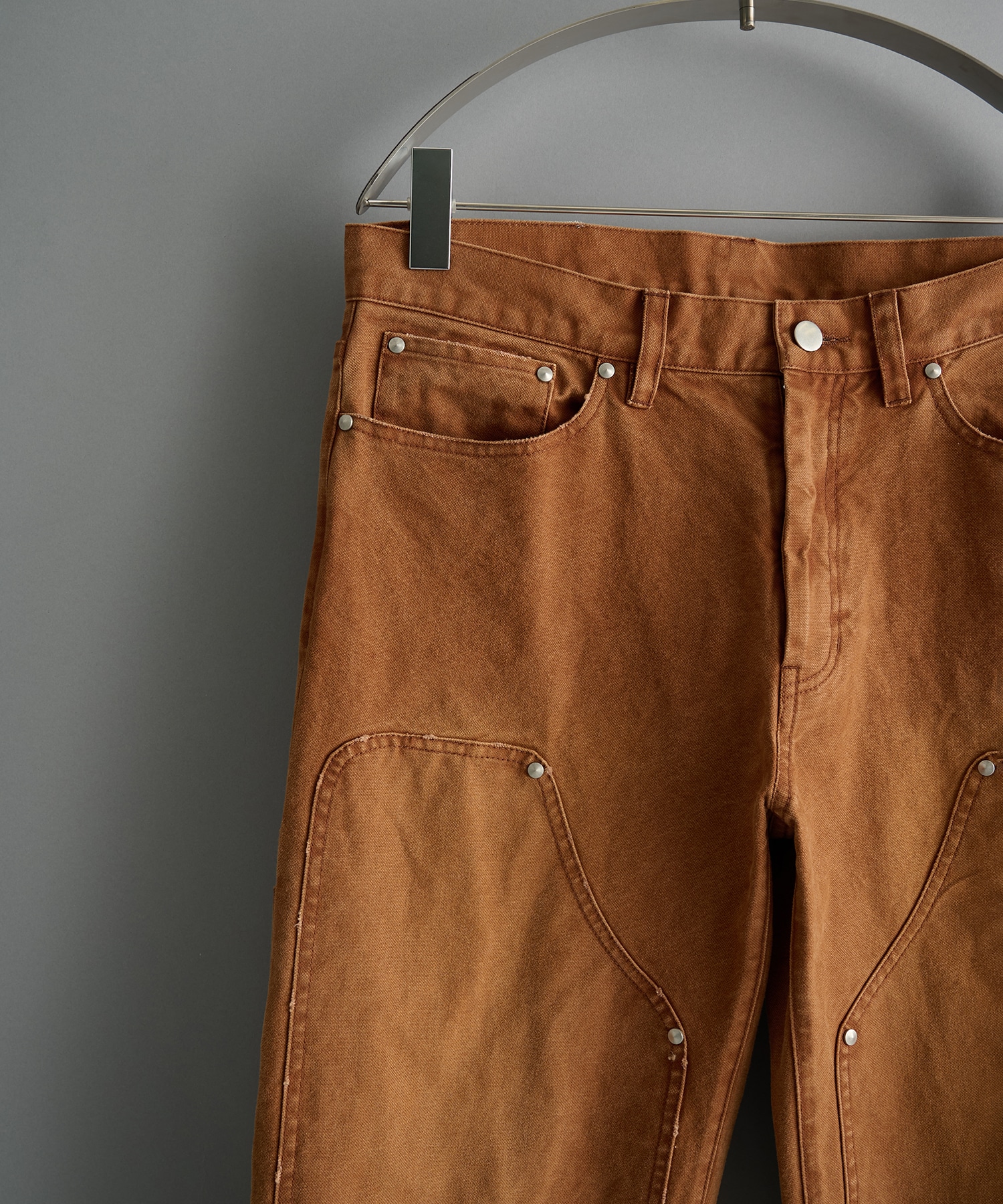 duck loose fit double knee pants 