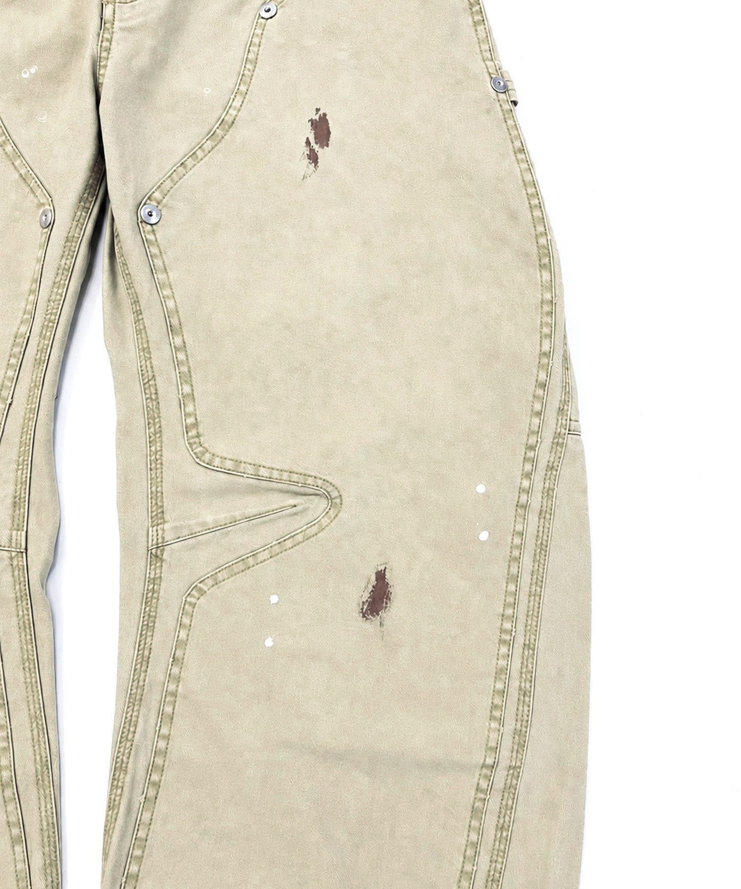 KOWGA×duck double knee curved pants CONZ