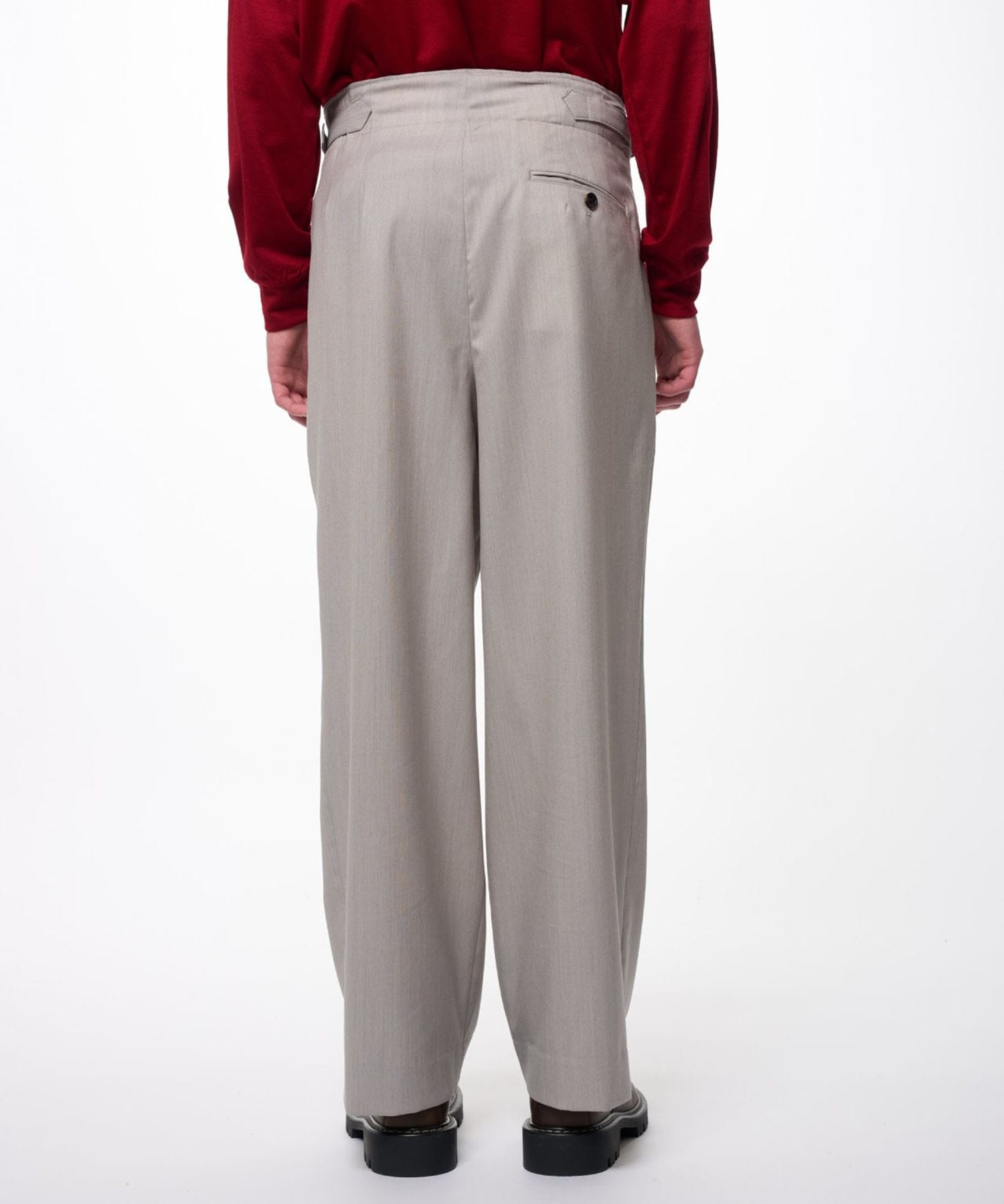 DOUBLE PLEATED MILITARY TROUSERS MARKAWARE/marka