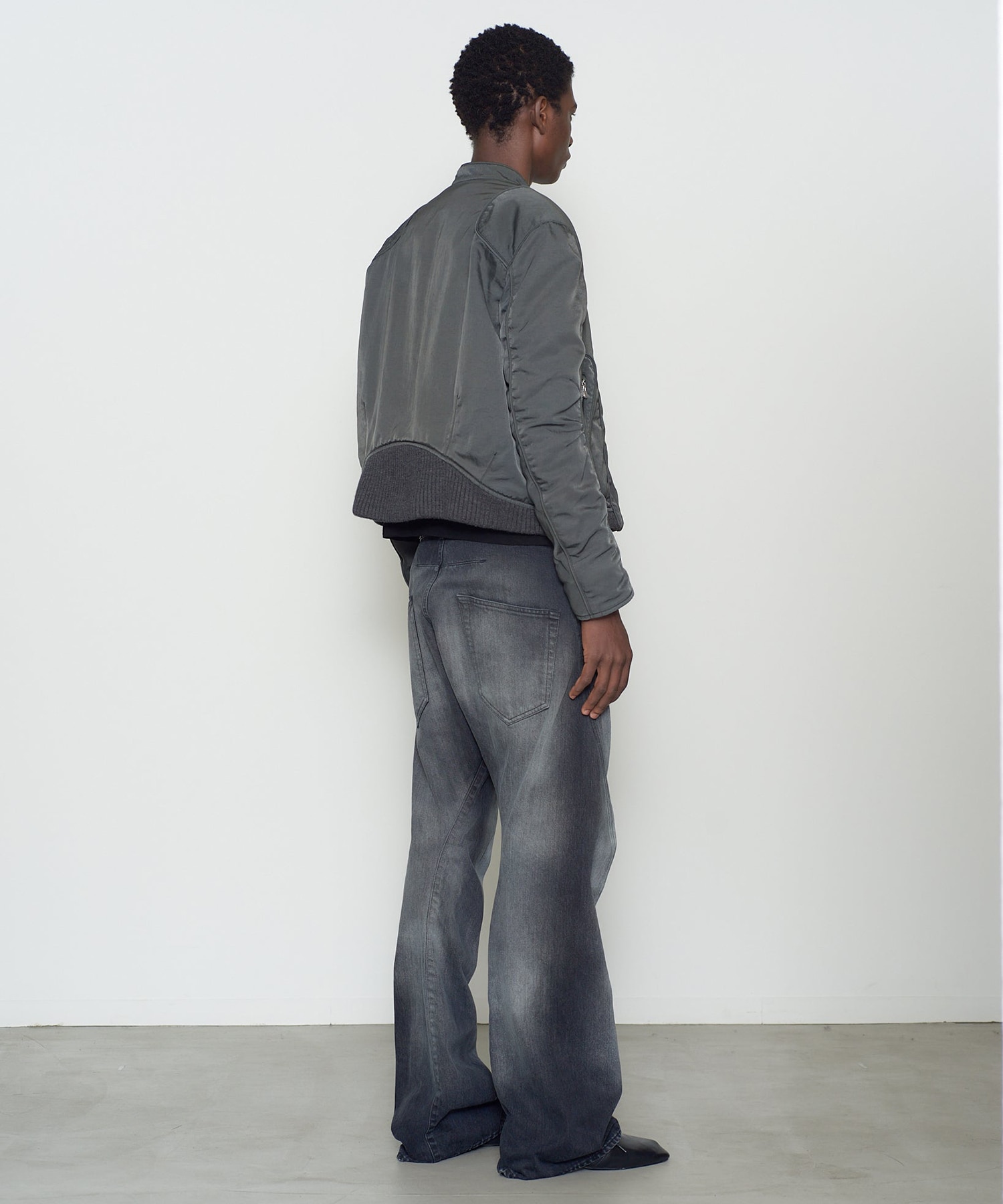 PANELLED PADDED MOTO JACKET NVRFRGT
