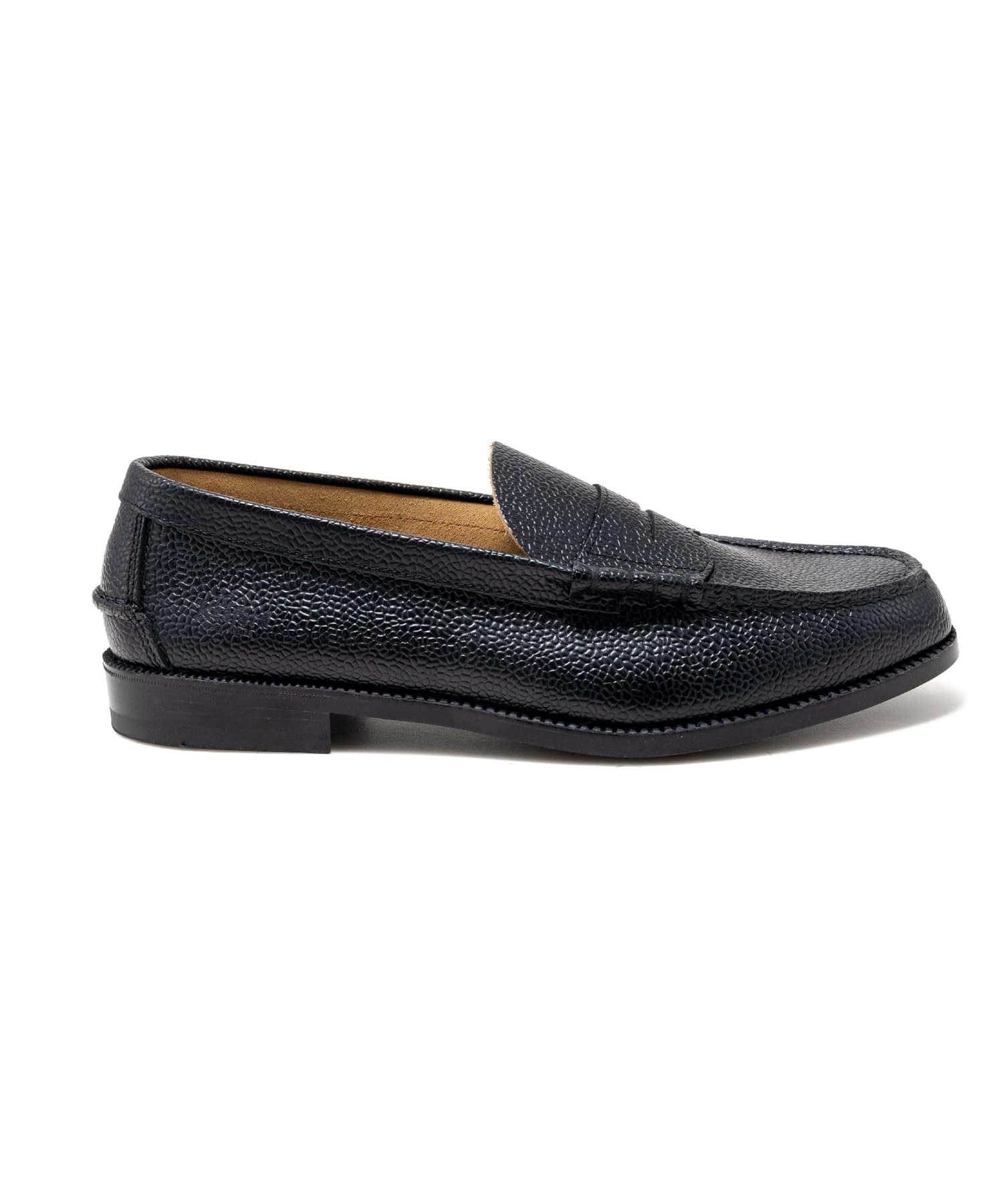 EMBOSSED LOAFERS BLACK SCOTCH GRAIN The Kenford FINESHOES