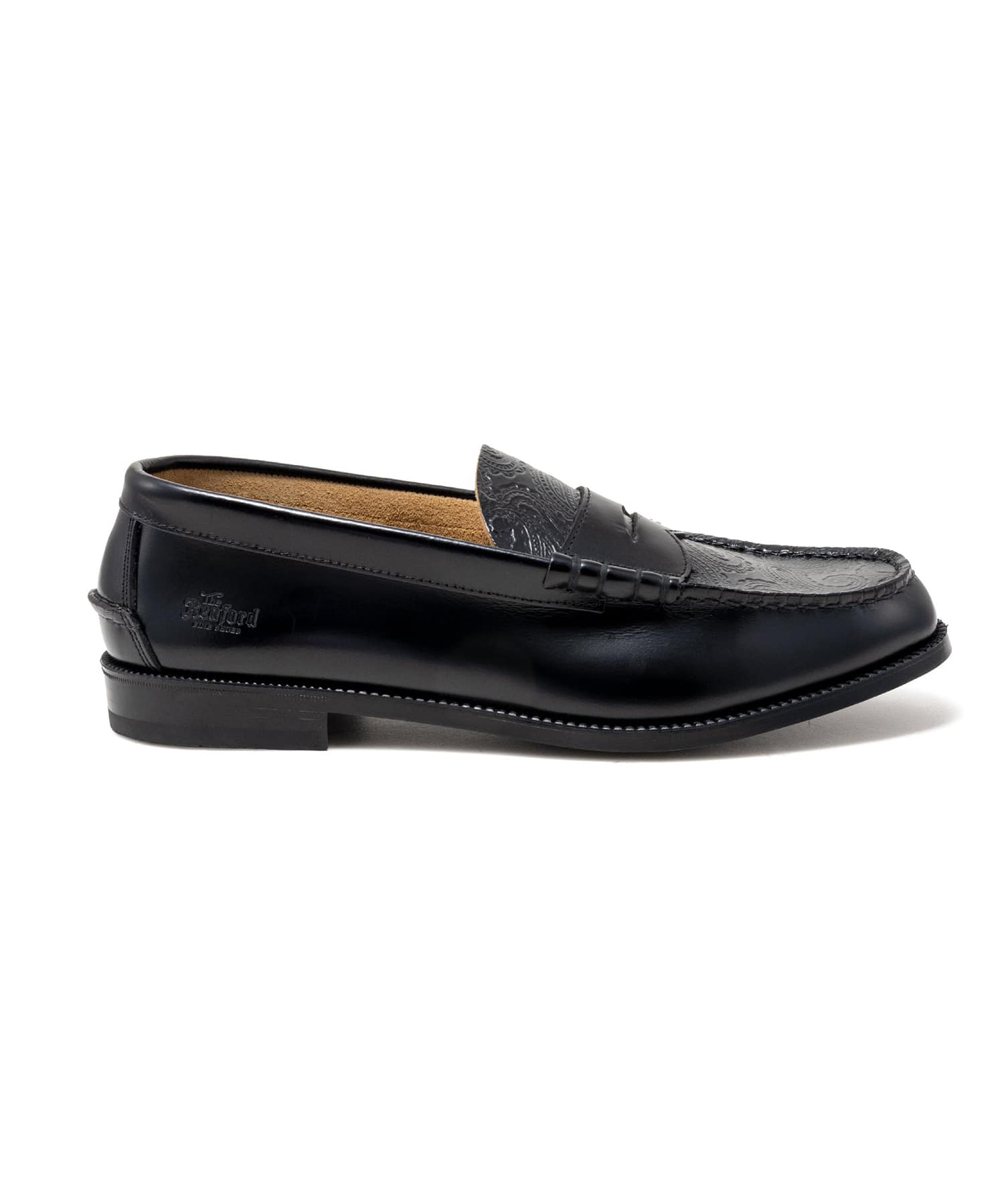 EMBOSSED LOAFERS BLACK BLACK PAISLEY The Kenford FINESHOES