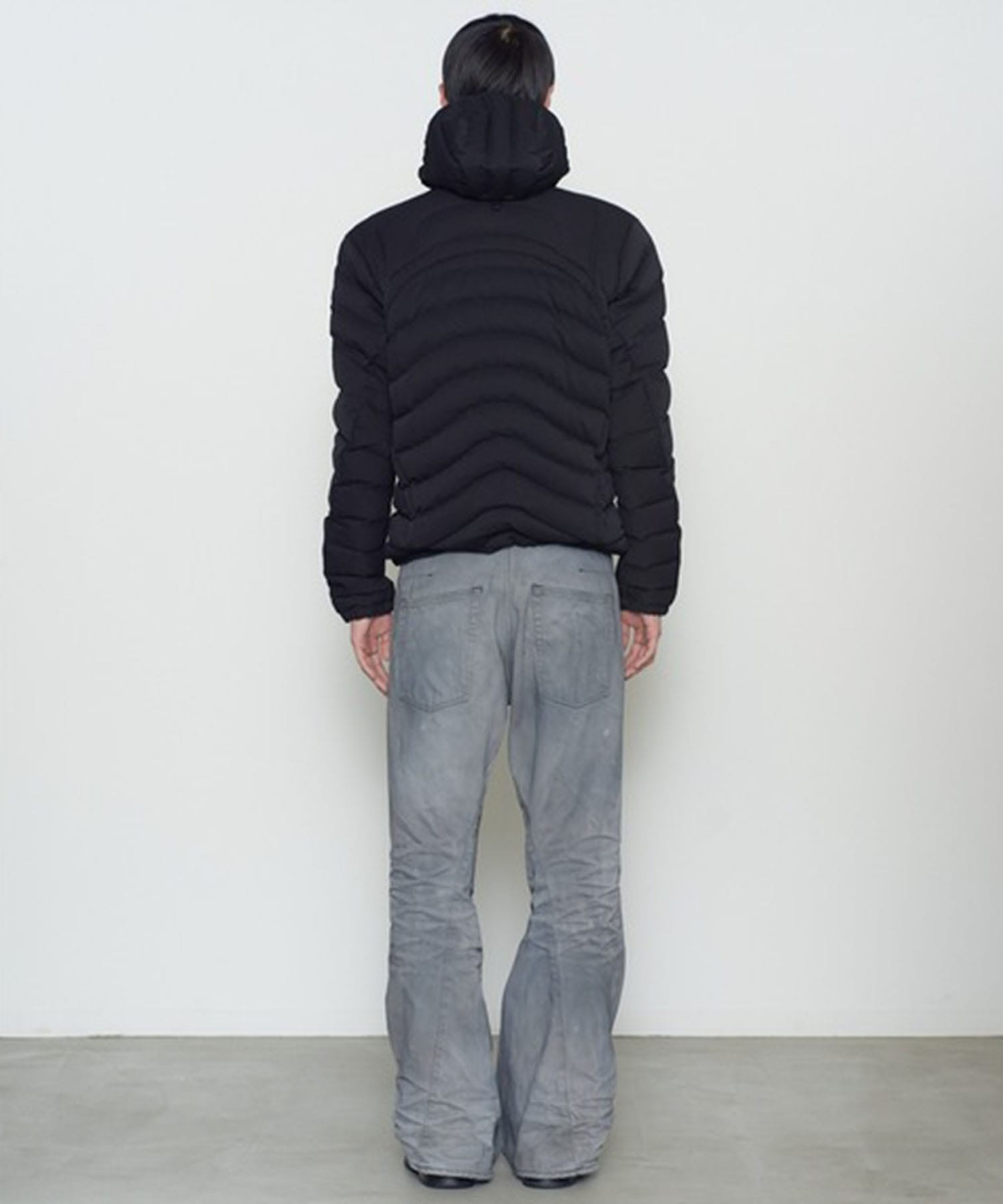 PANELLED HOODED PUFFER JACKET NVRFRGT