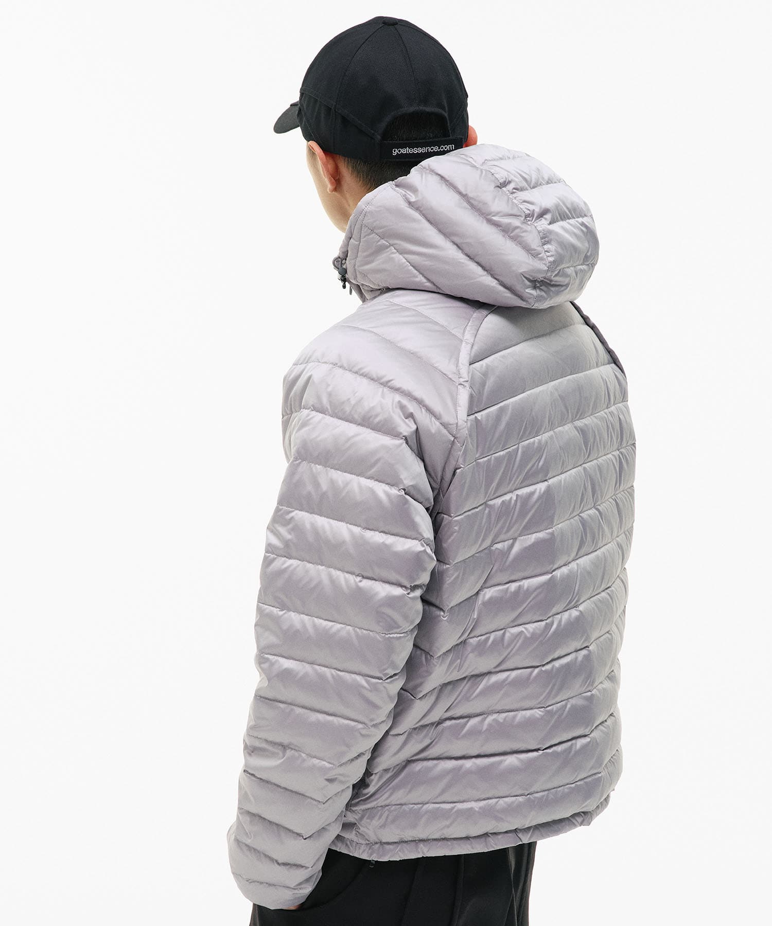 DOUBLE-ZIP HOODED DOWN JACKET GOAT ESSENCE