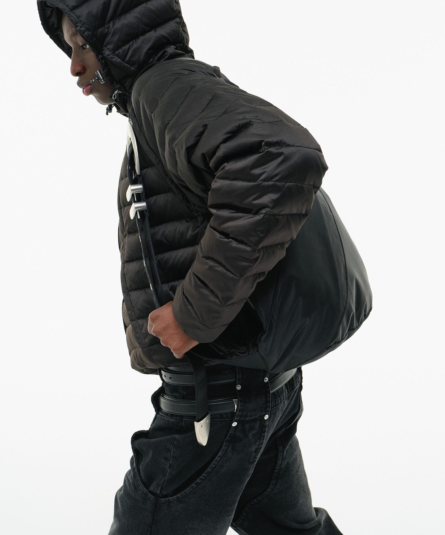 DOUBLE-ZIP HOODED DOWN JACKET GOAT ESSENCE