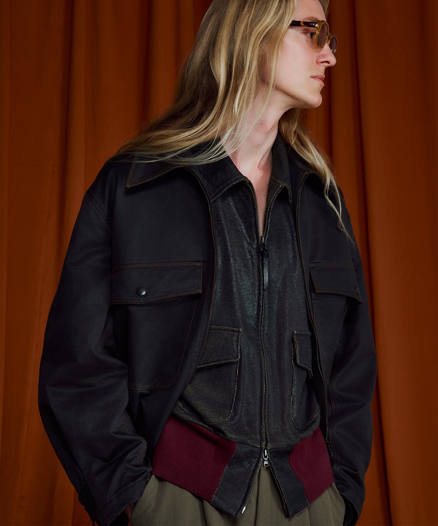 CRACK TERRY BLOUSON ANTHEM A