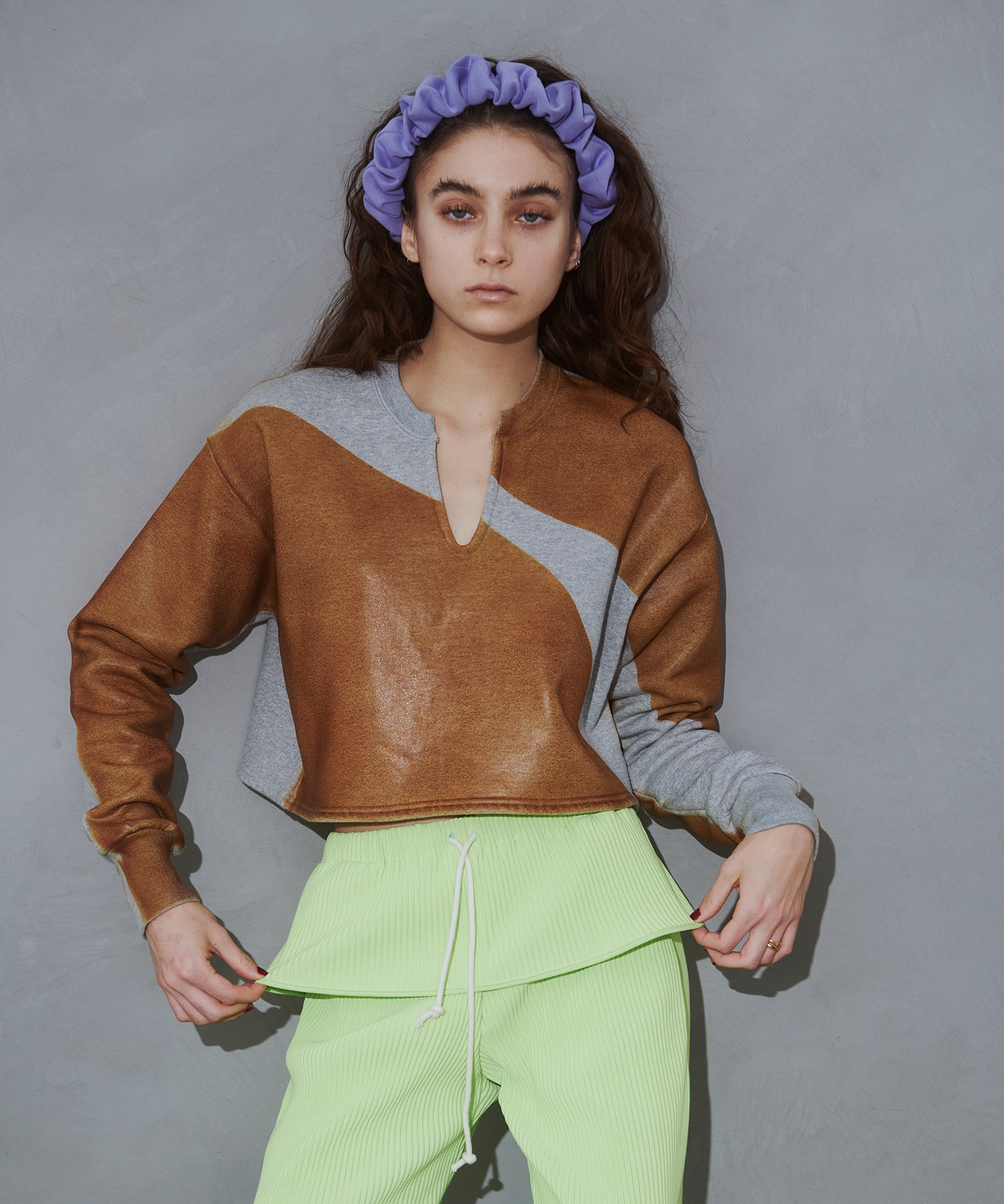 HEATHER LEATHER TOP kotohayokozawa